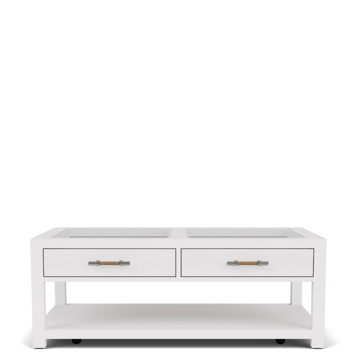 Hilton Head Coastal 48" White Coffee Table