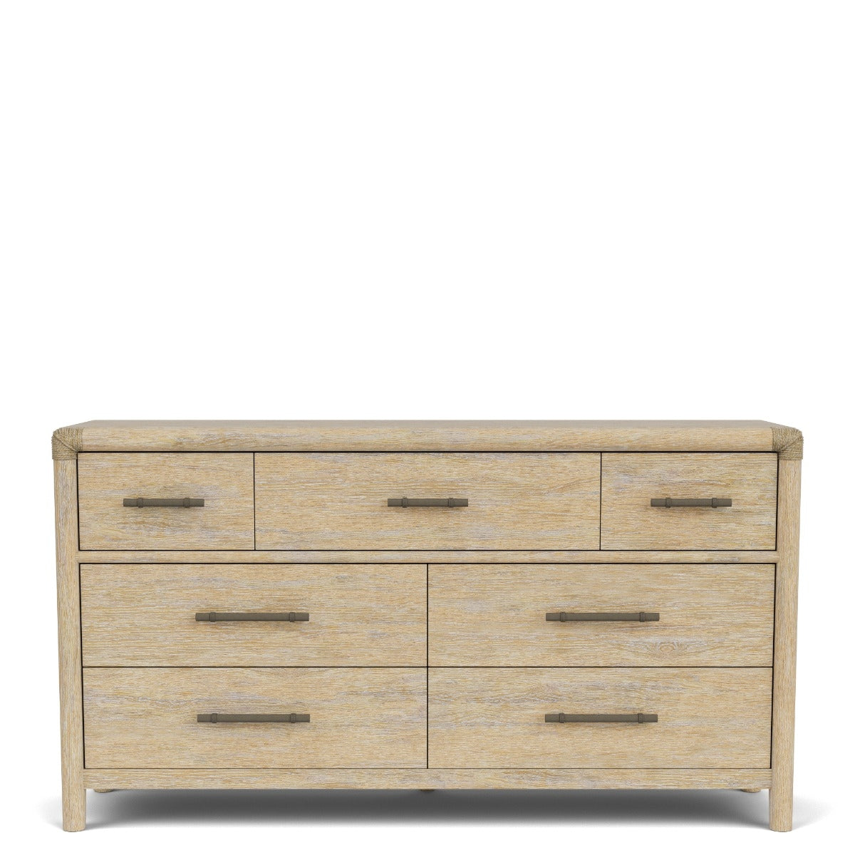 Hilton Head Coastal 3-Pc Woven Bedroom Set (Bed + Dresser + Nightstand)