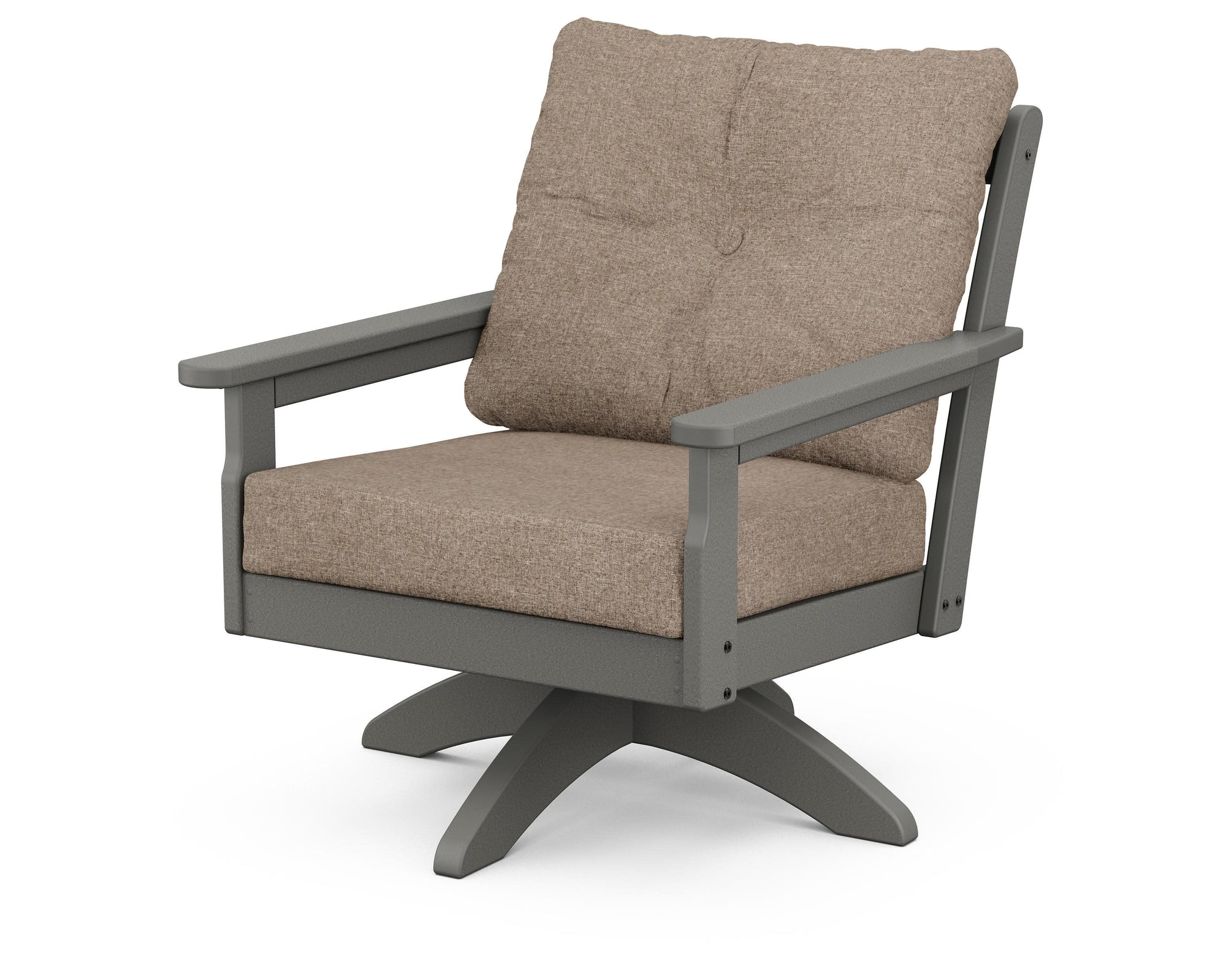 Polywood Vineyard Deep Seating Swivel Chair