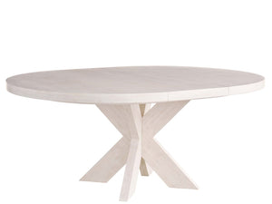 Dwell Glacier Round Dining Table Extendable 54"-72" — view 2