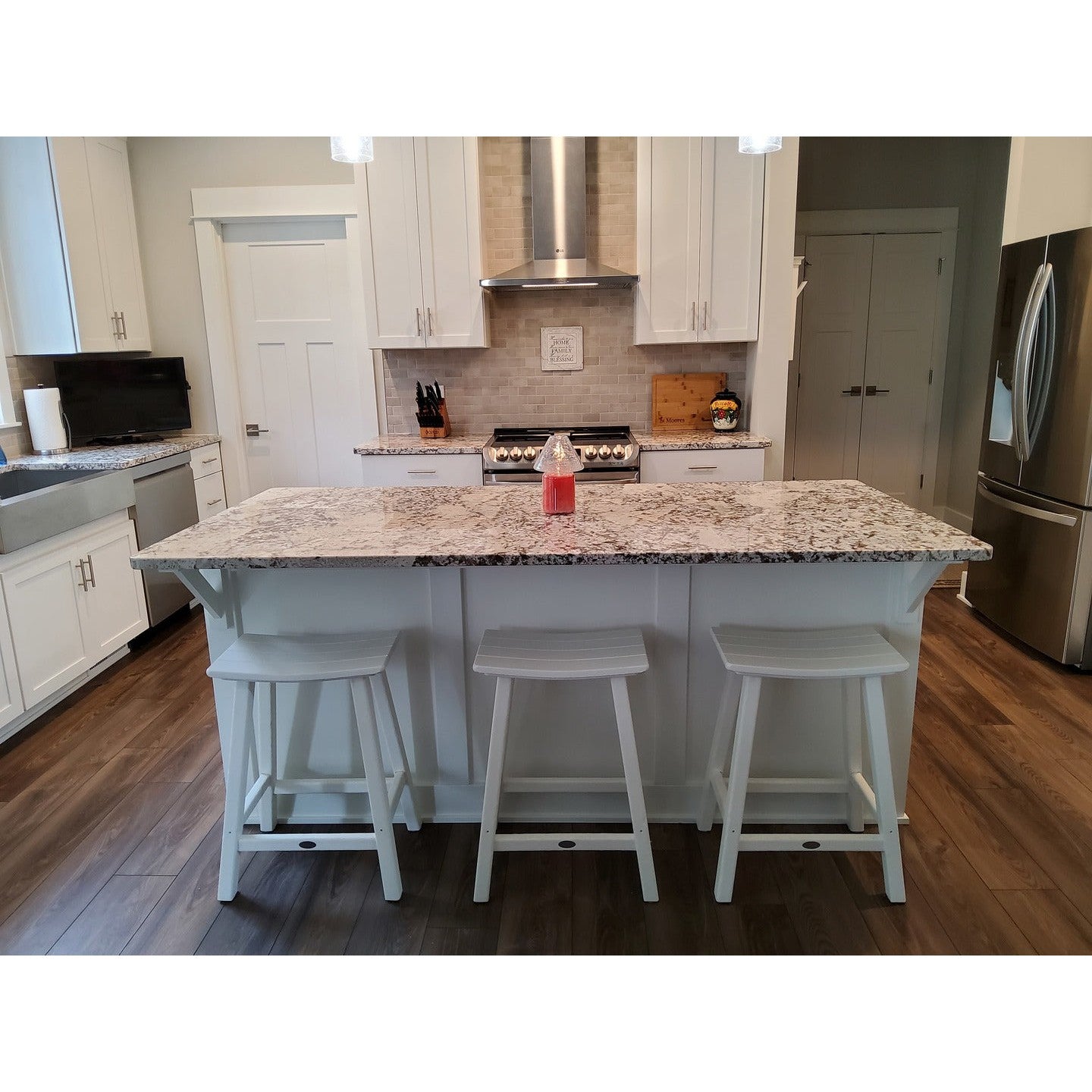 Polywood 30&quot; Saddle Bar Stool