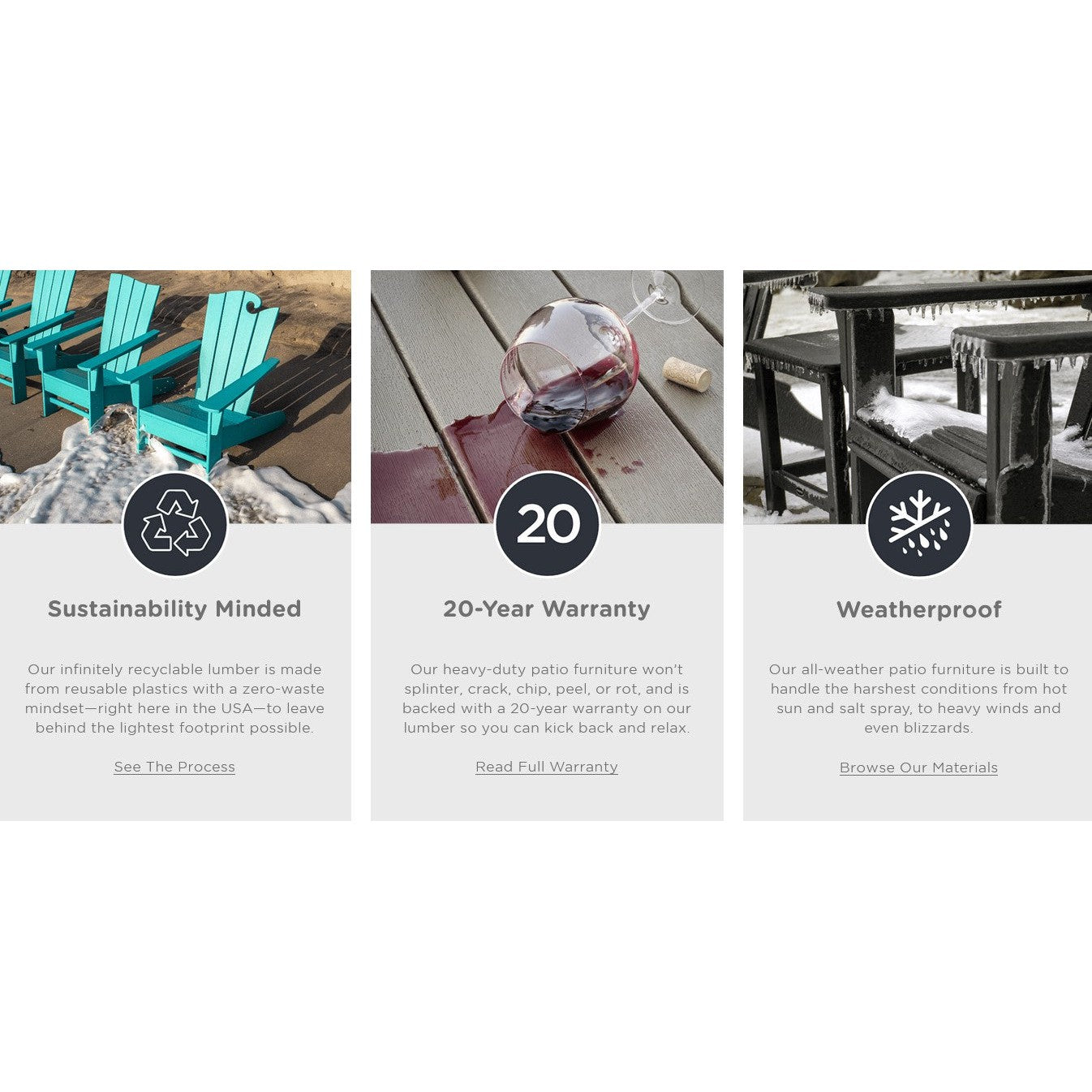 Polywood Chinoiserie Outdoor 4pc Seating Set with Sofa in Sand &amp; Dune Cushions