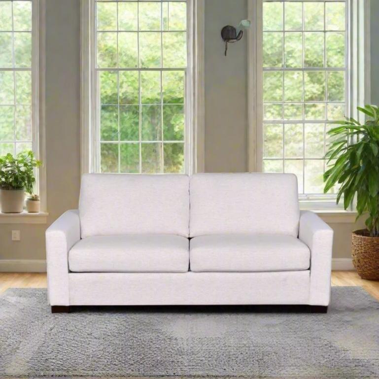 Sleeper Sofa 79&quot; Queen Easy Open Pop-Up With Cool Memory Foam Mattress in Performance Fabric Nomad Snow