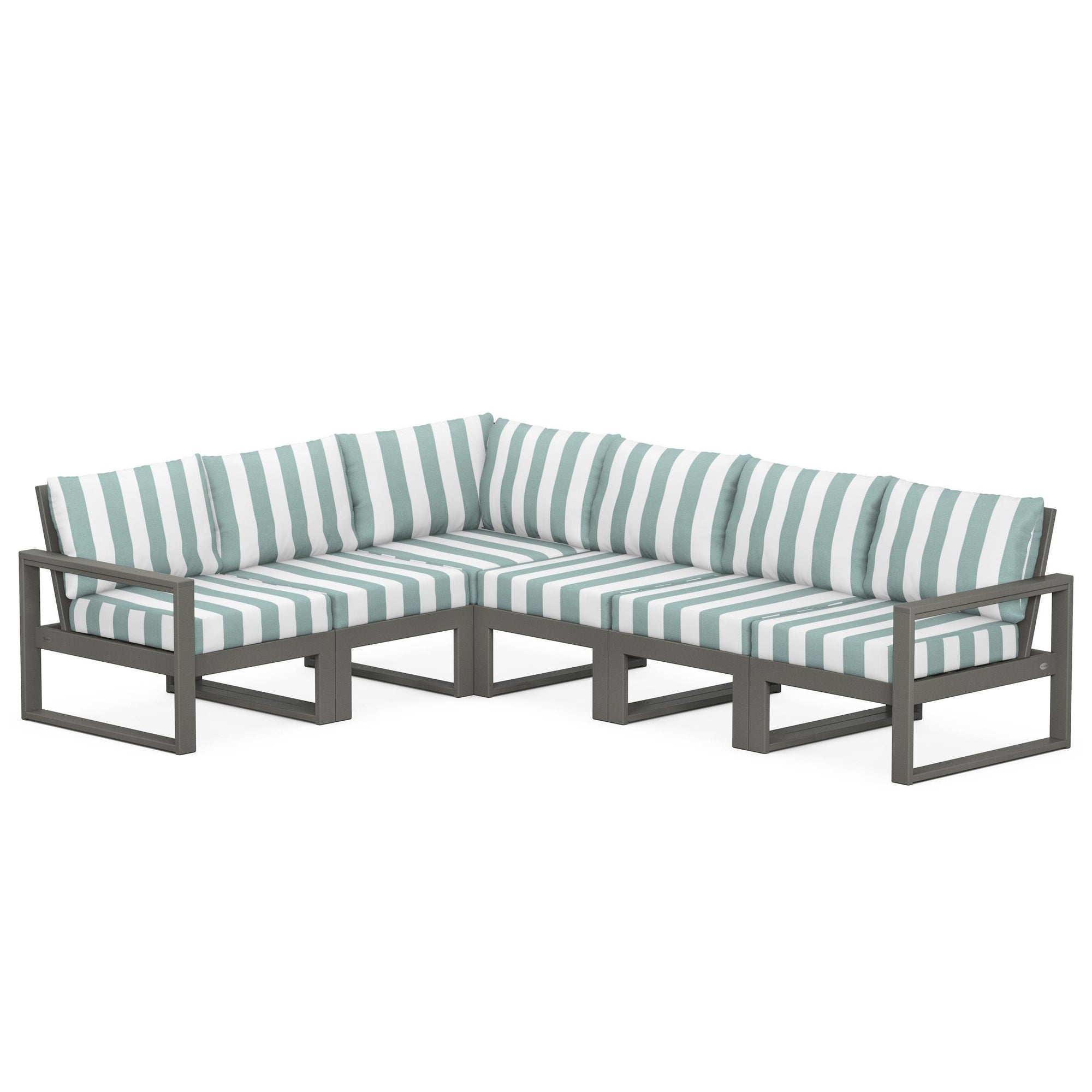 Polywood EDGE 6-Piece Modular Deep Seating Set