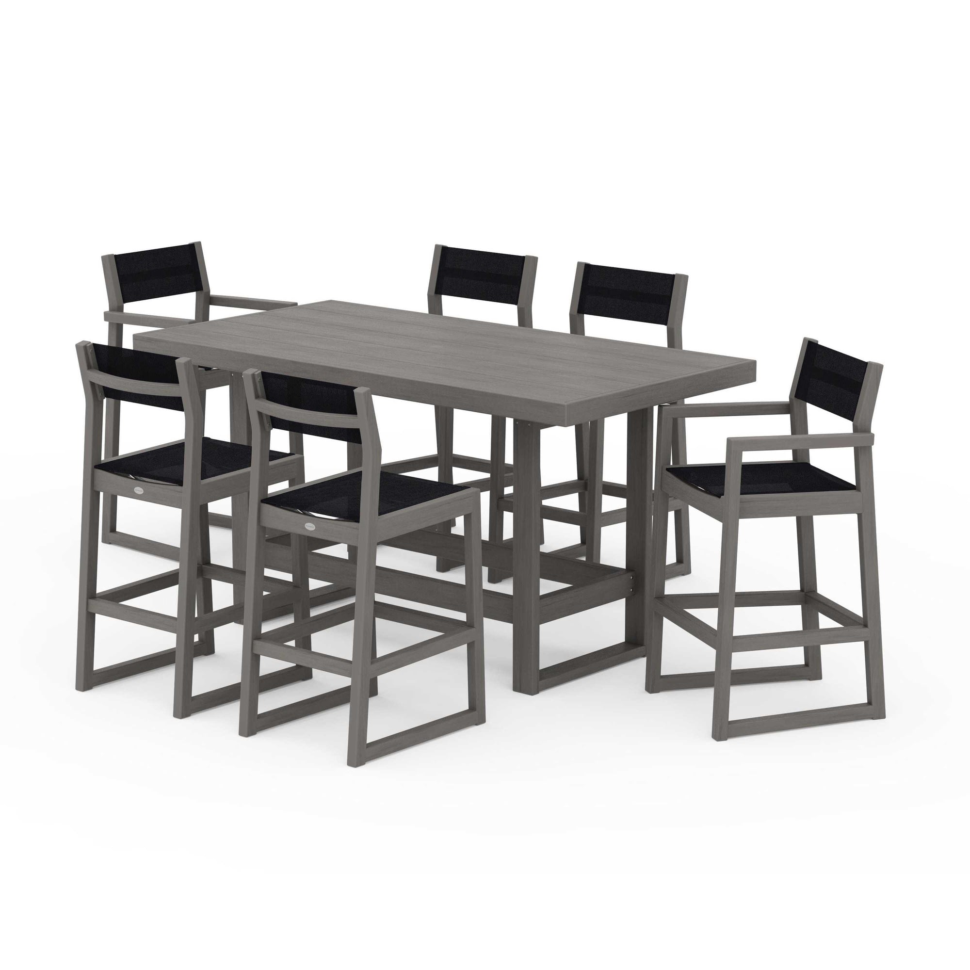 EDGE Sling 7-Piece Bar Table Set