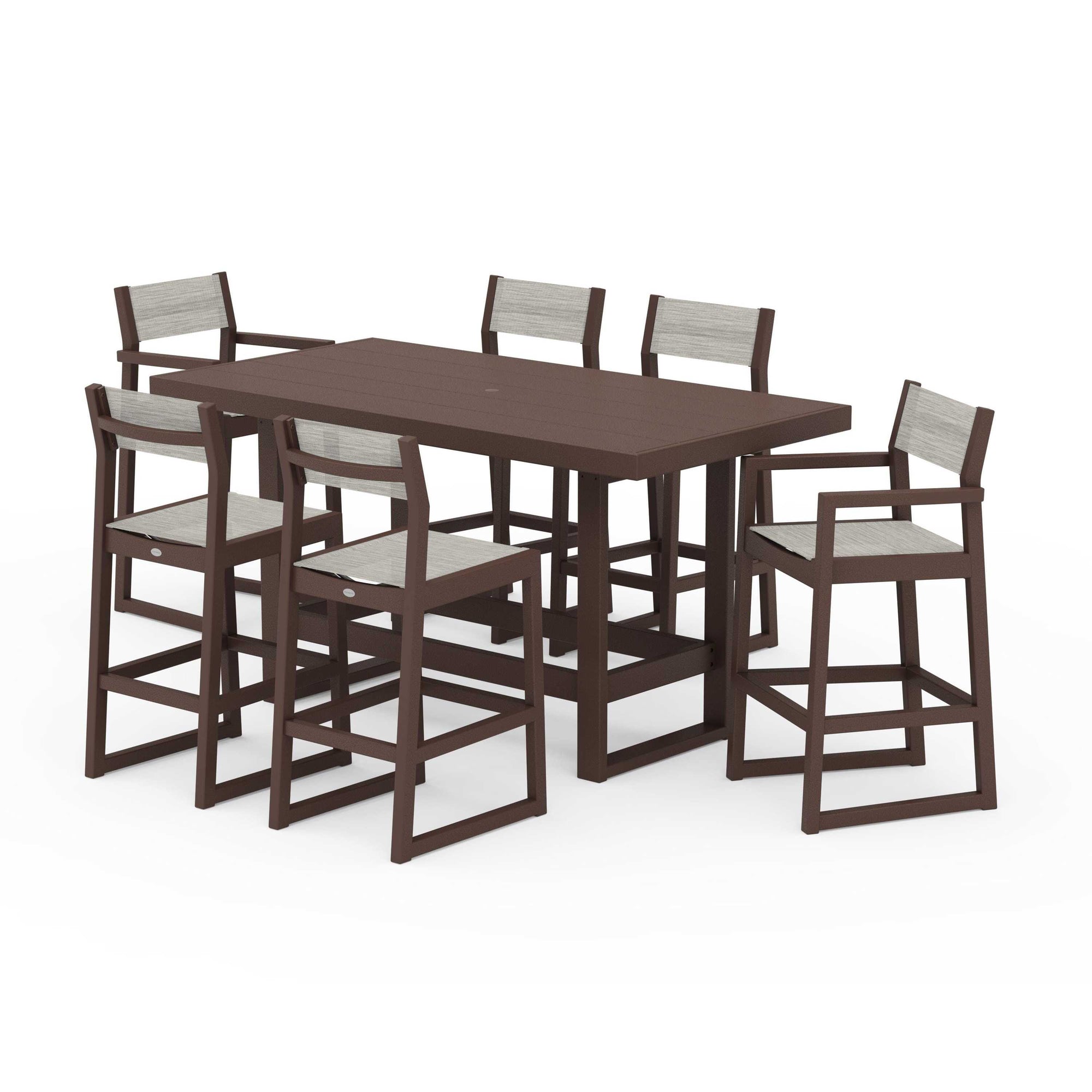 EDGE Sling 7-Piece Bar Table Set