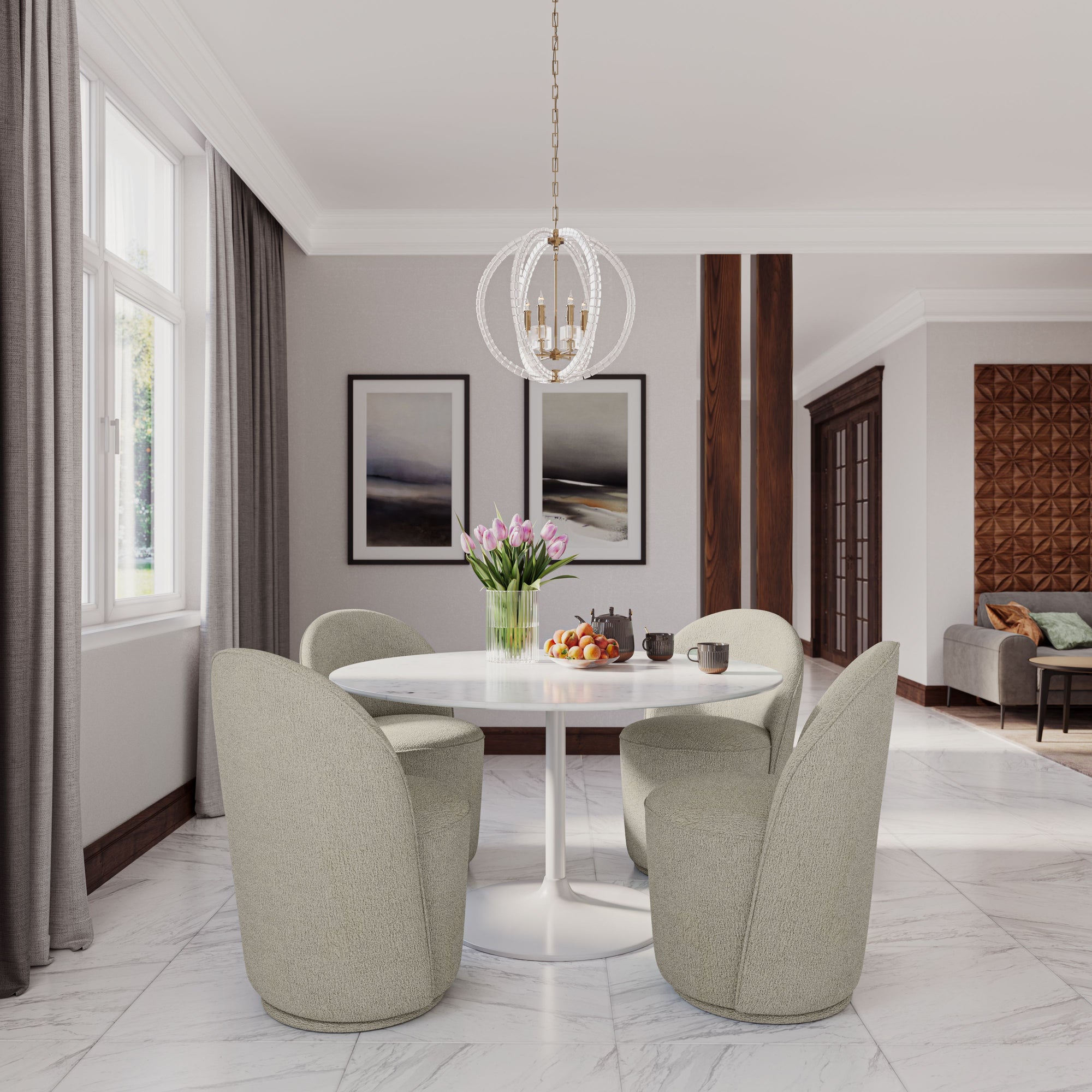 Tulip Swivel Dining Chair - 3 Colors