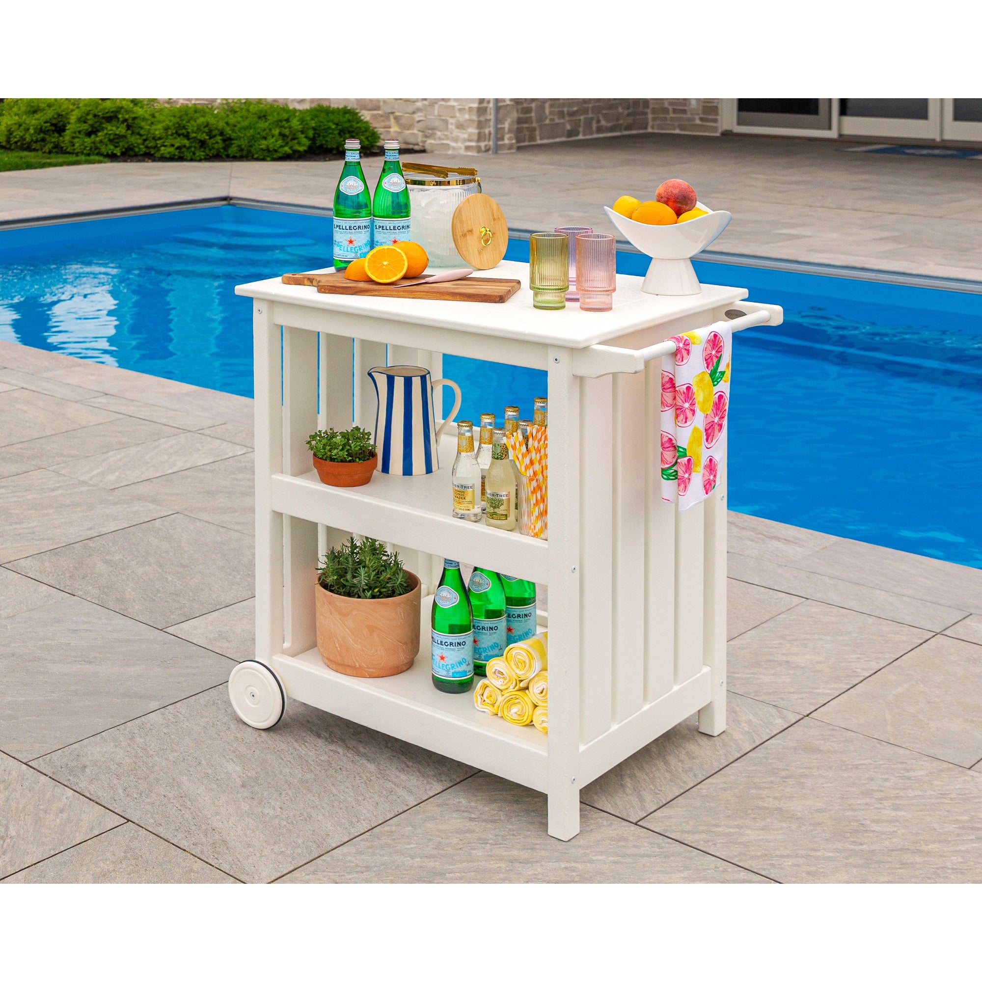 Polywood Vineyard Bar Cart