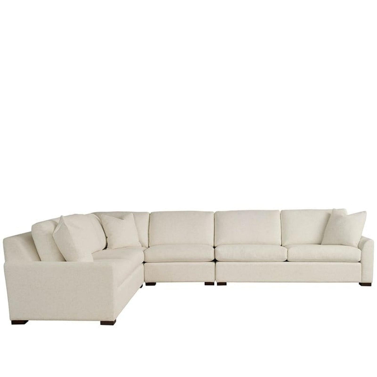 Universal Anna Ivory 4-Pc Sectional - angled view