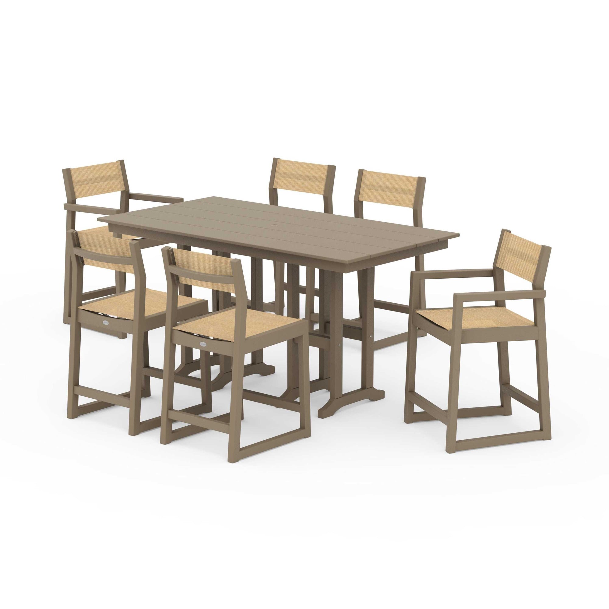 EDGE Sling 7-Piece Farmhouse Counter Set