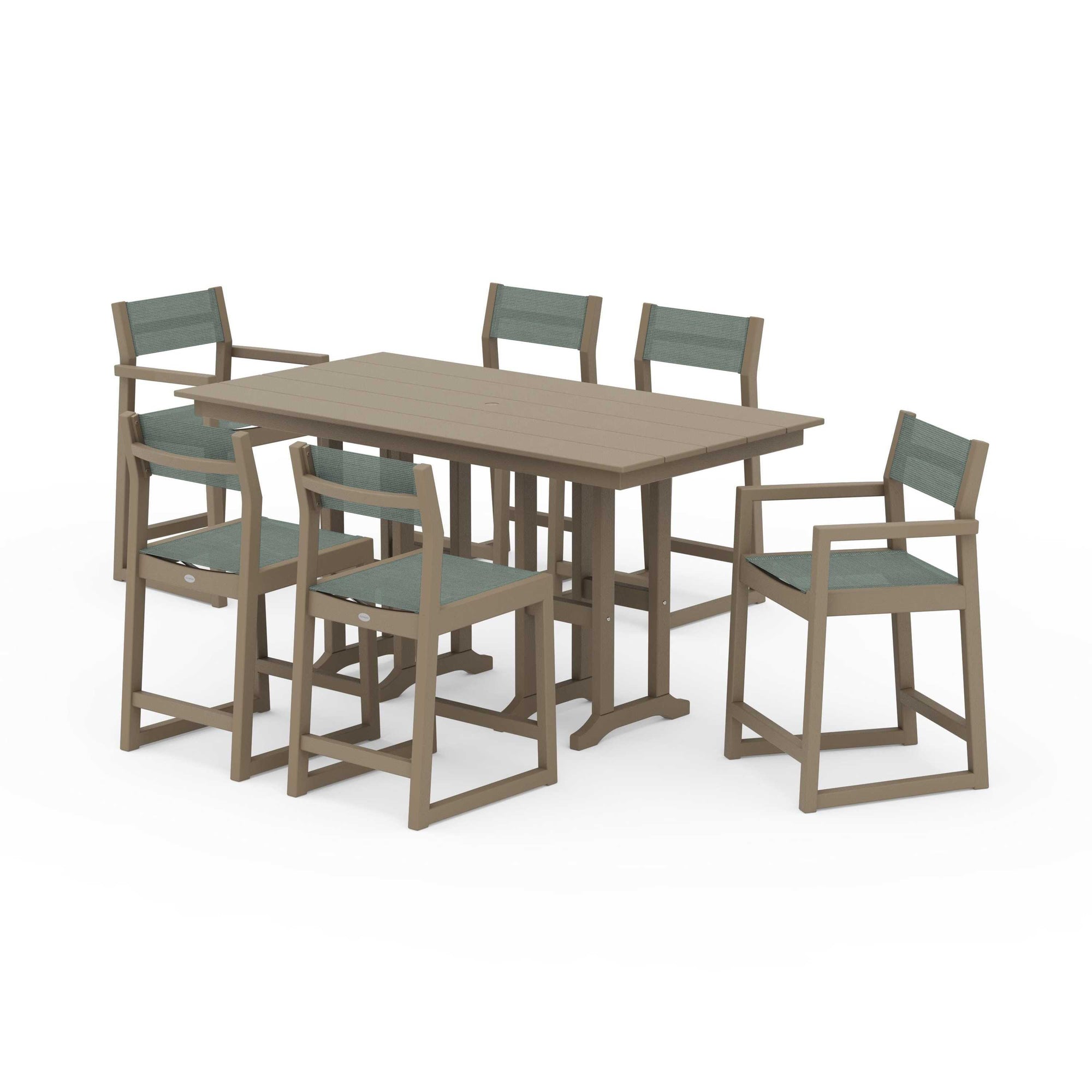 EDGE Sling 7-Piece Farmhouse Counter Set