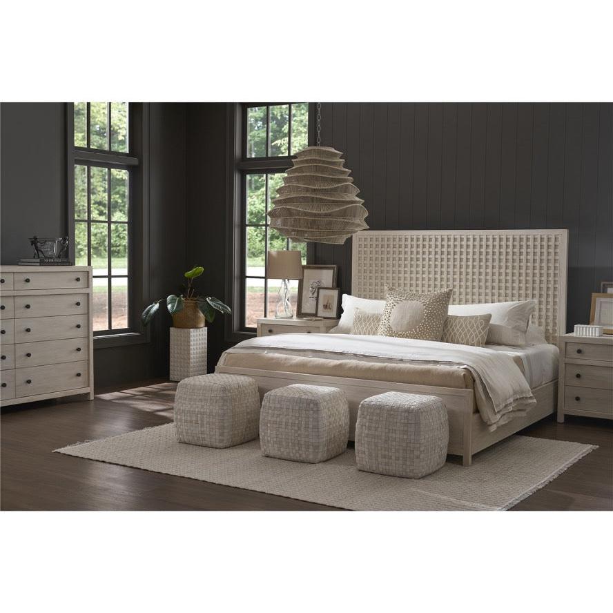 Dwell Glacier 3-Pc Queen or King Bedroom Set (Queen or King Bed +Dresser +Nightstand)