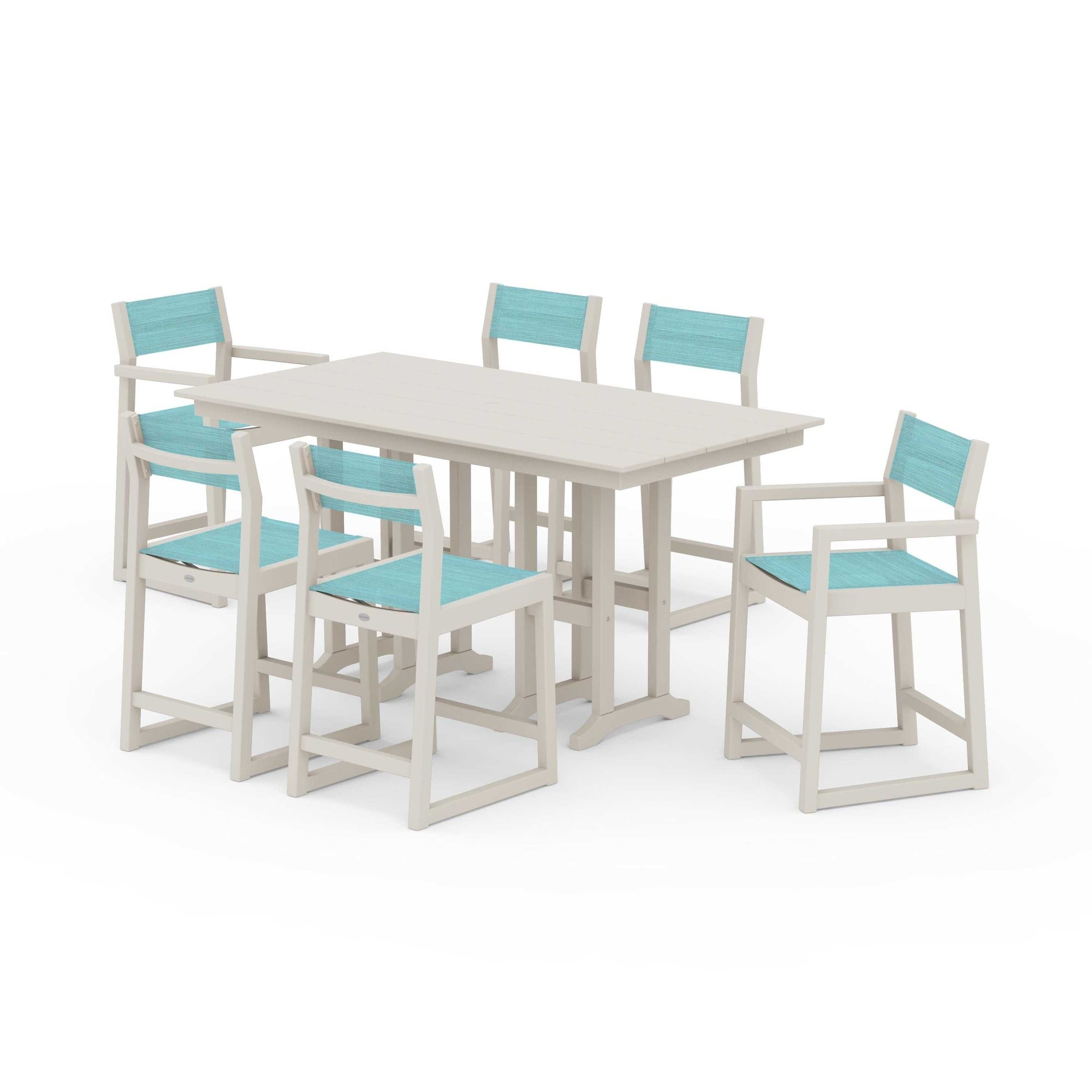 EDGE Sling 7-Piece Farmhouse Counter Set