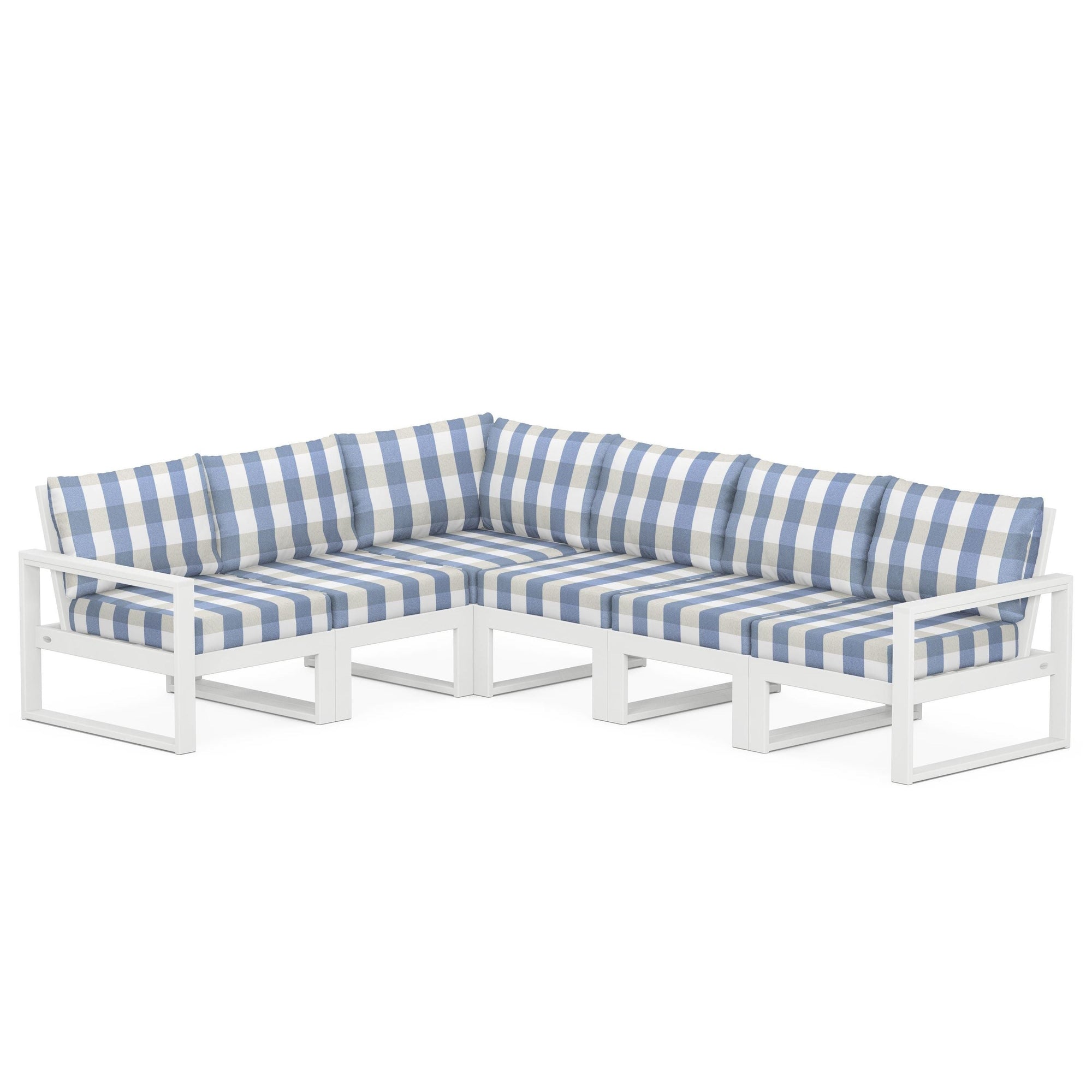 Polywood EDGE 6-Piece Modular Deep Seating Set
