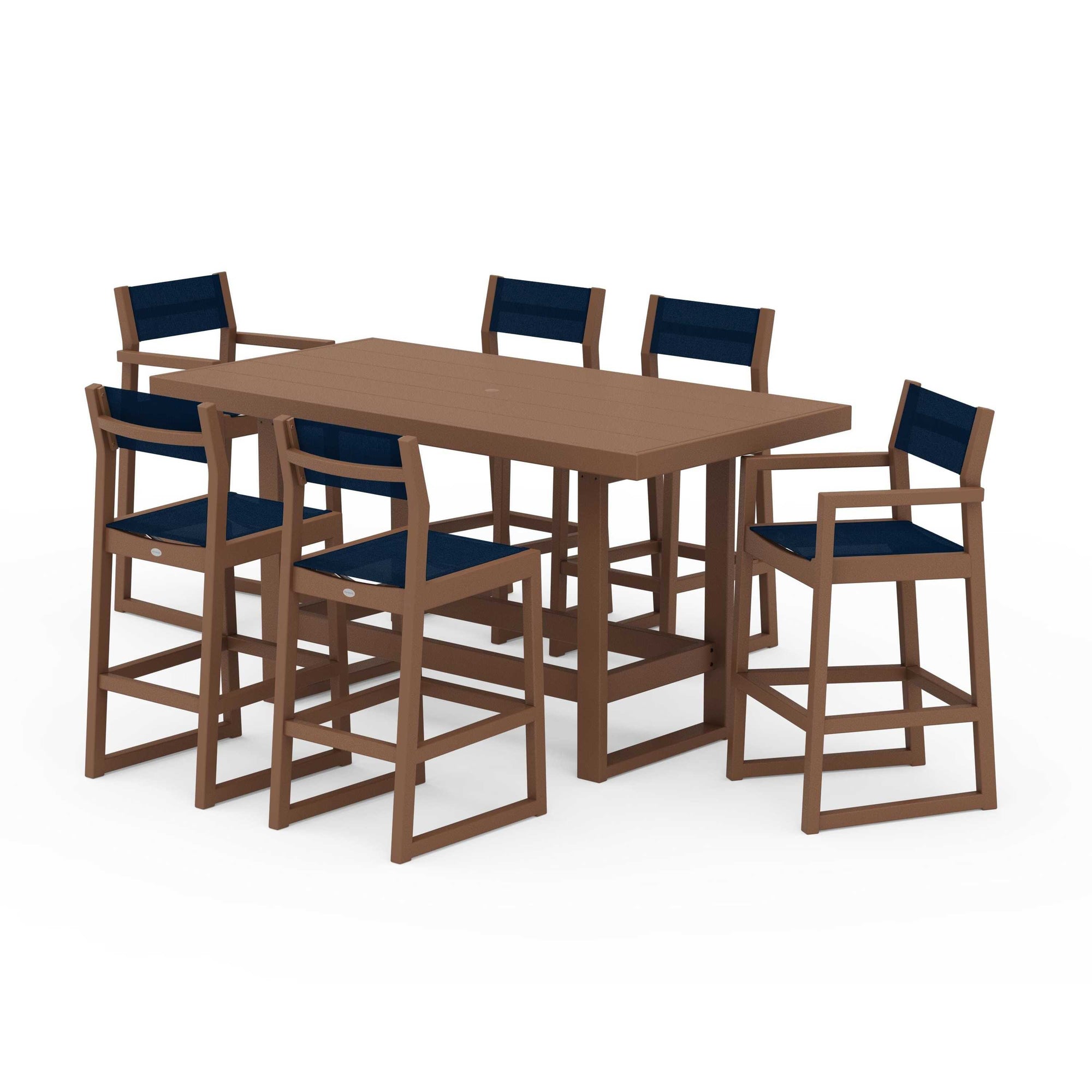EDGE Sling 7-Piece Bar Table Set