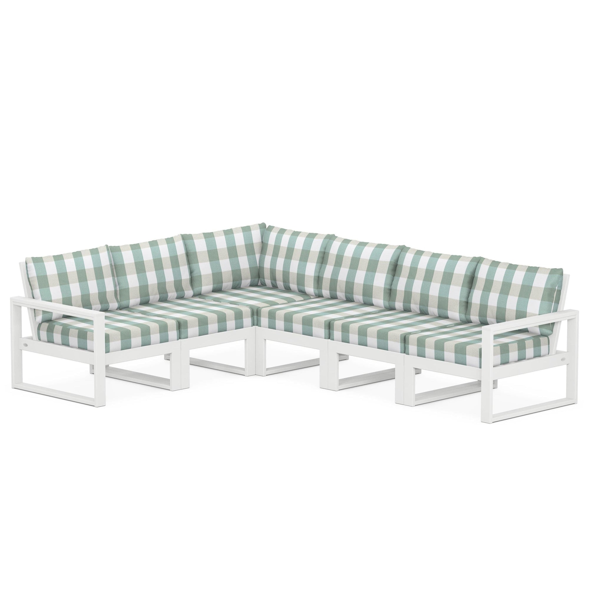 Polywood EDGE 6-Piece Modular Deep Seating Set
