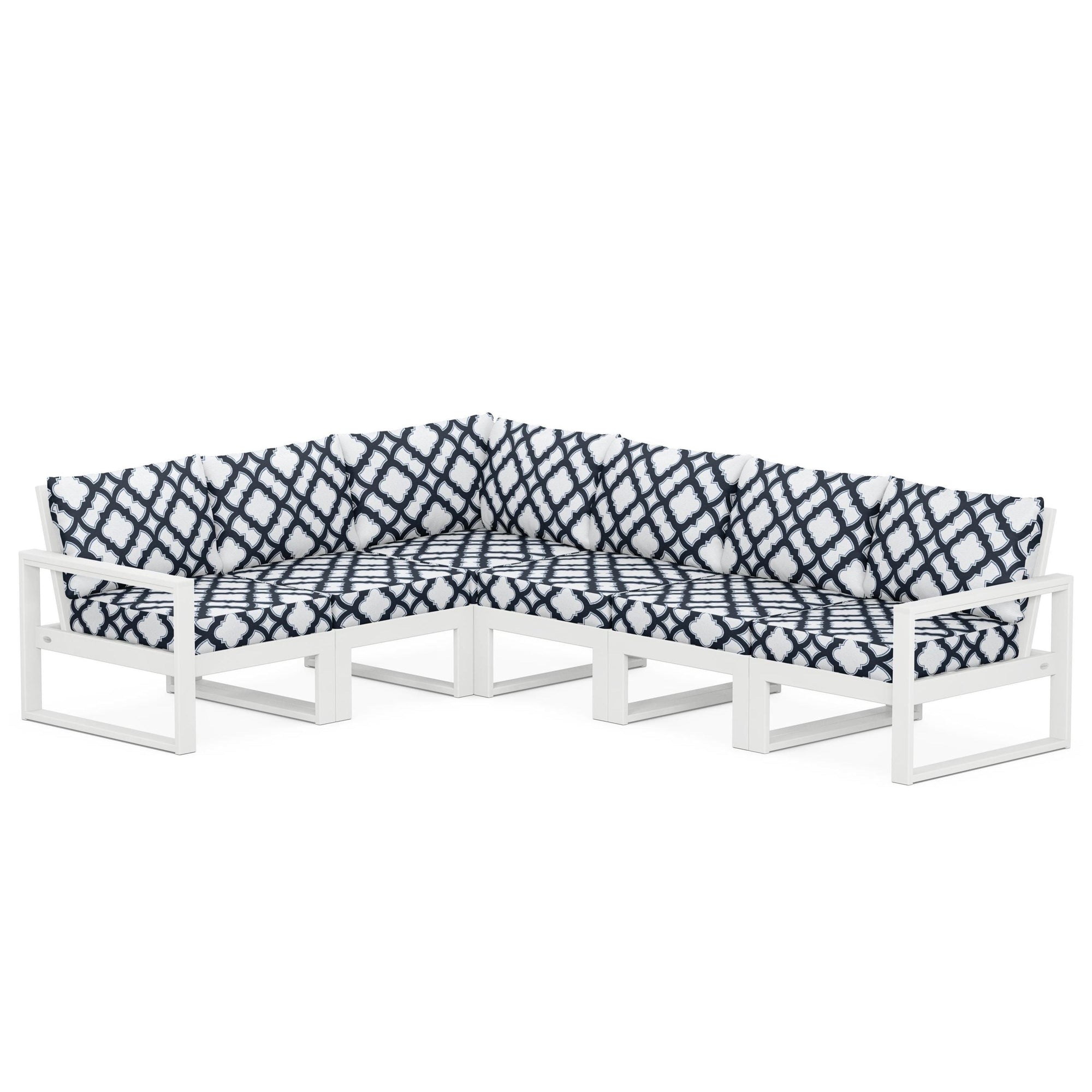 Polywood EDGE 6-Piece Modular Deep Seating Set