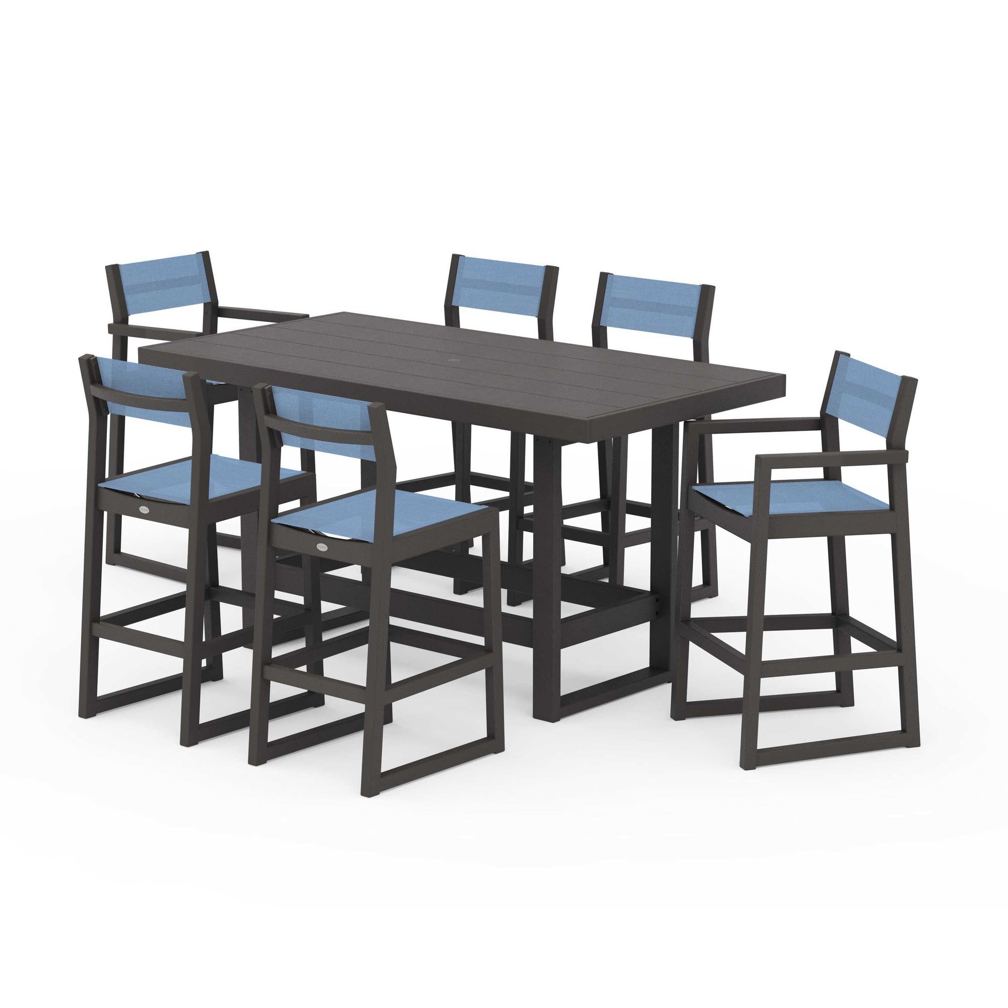 EDGE Sling 7-Piece Bar Table Set