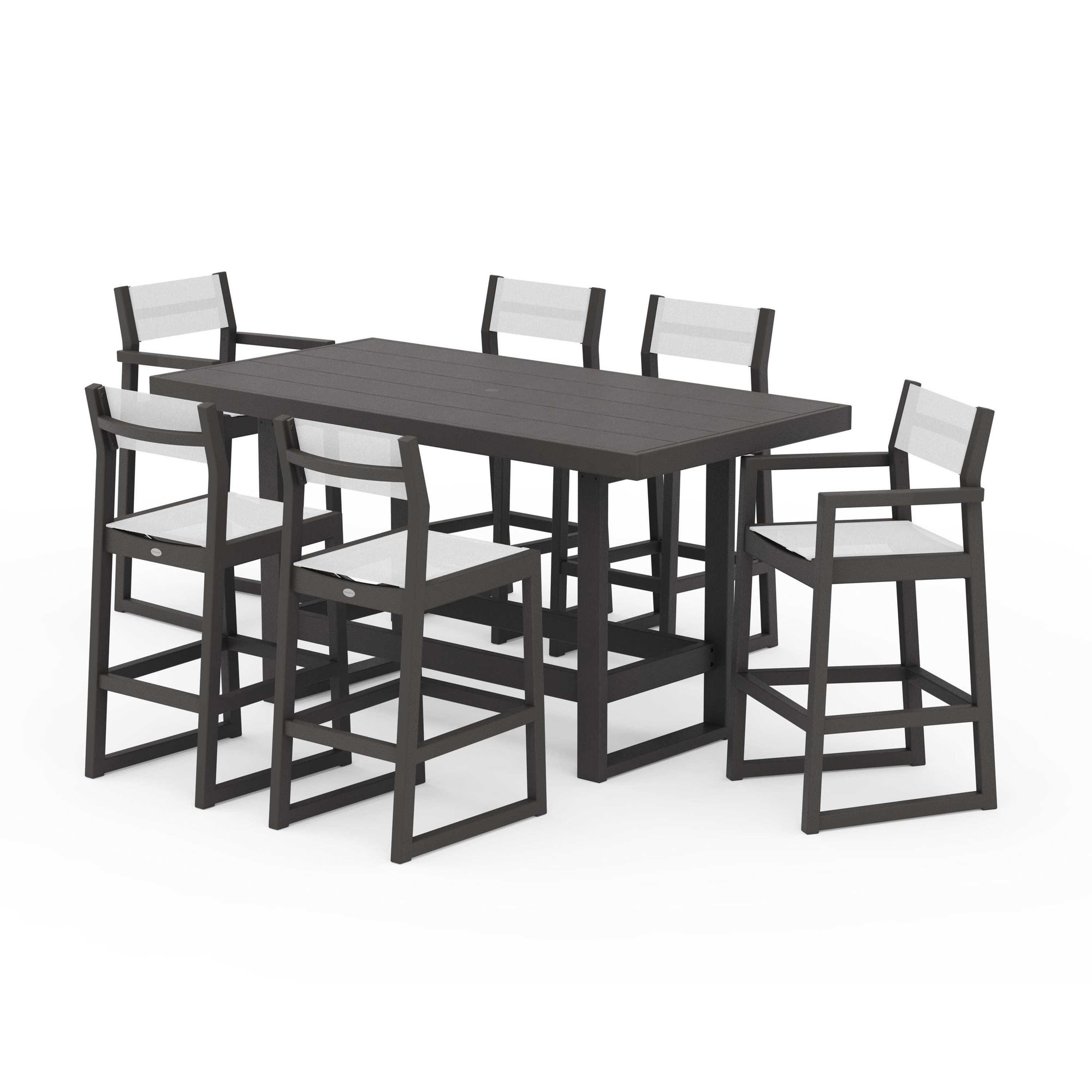 EDGE Sling 7-Piece Bar Table Set