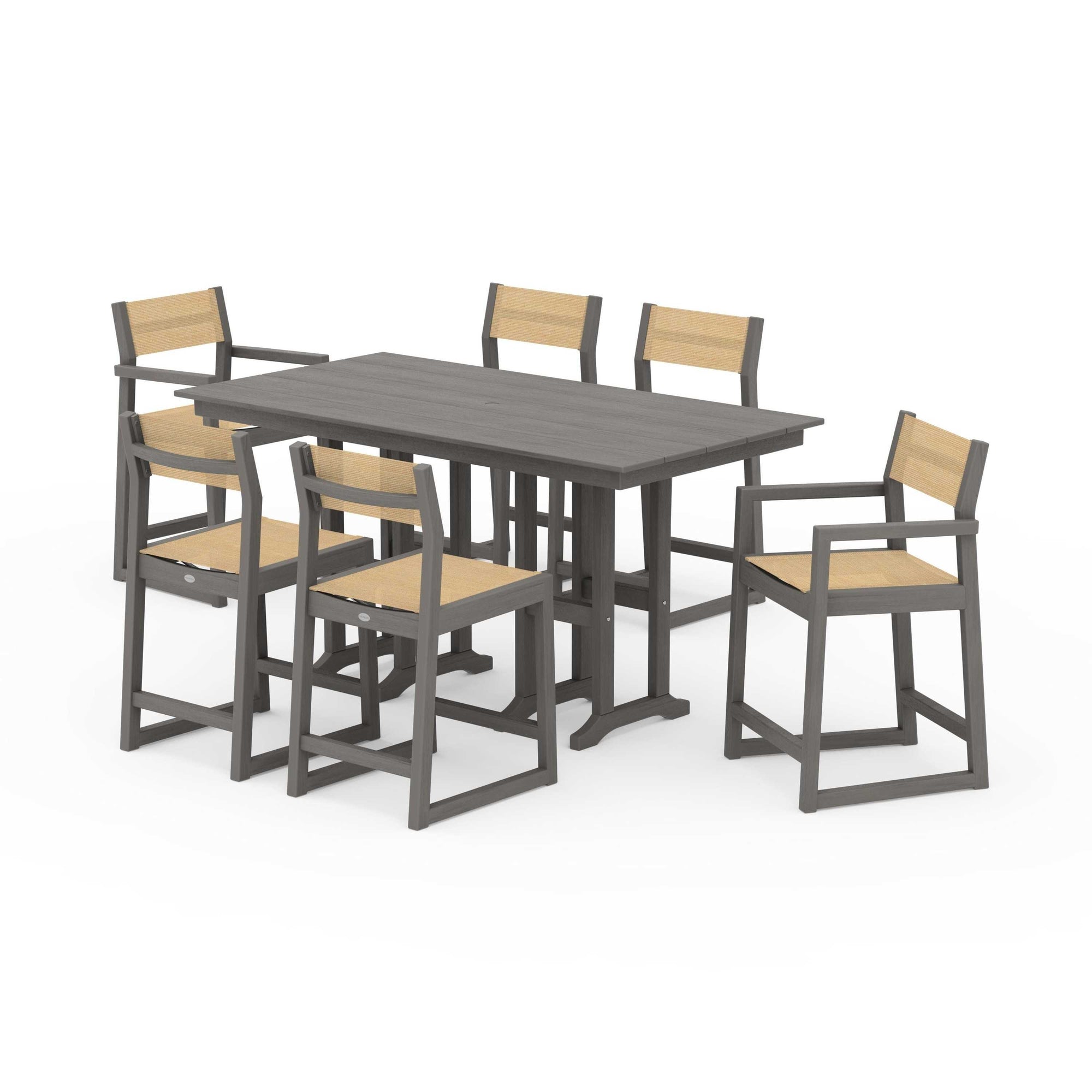 EDGE Sling 7-Piece Farmhouse Counter Set