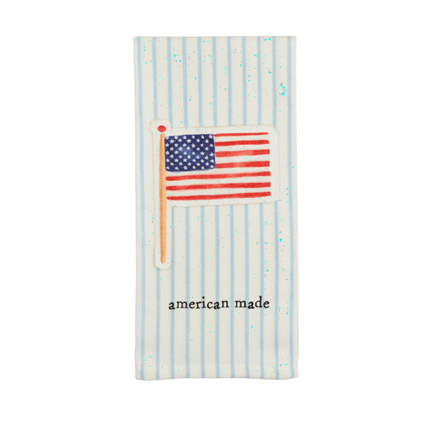 Mud Pie Flag Americana hand towel