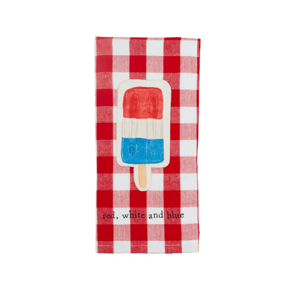 Mud Pie Popsicle Americana hand towel