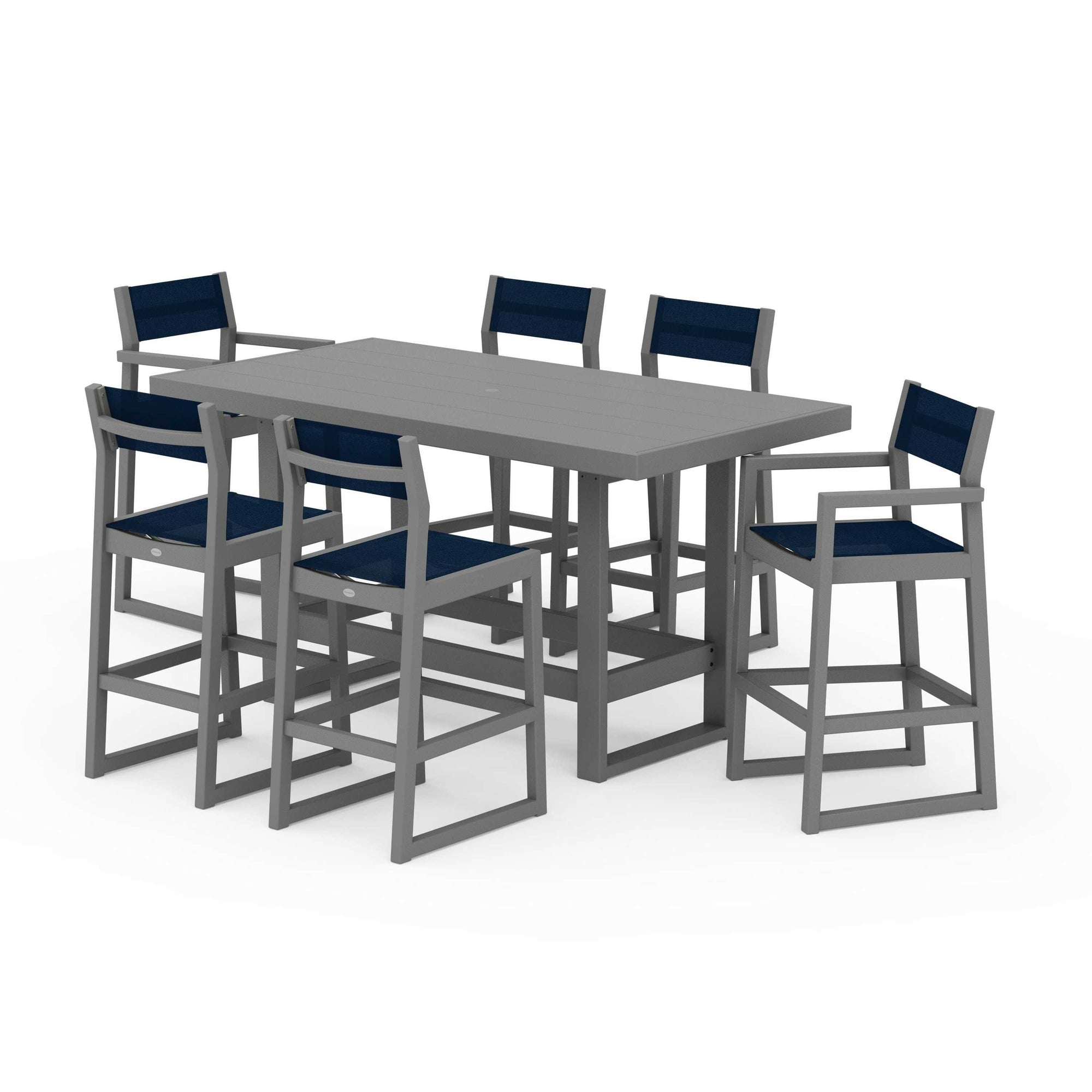 EDGE Sling 7-Piece Bar Table Set