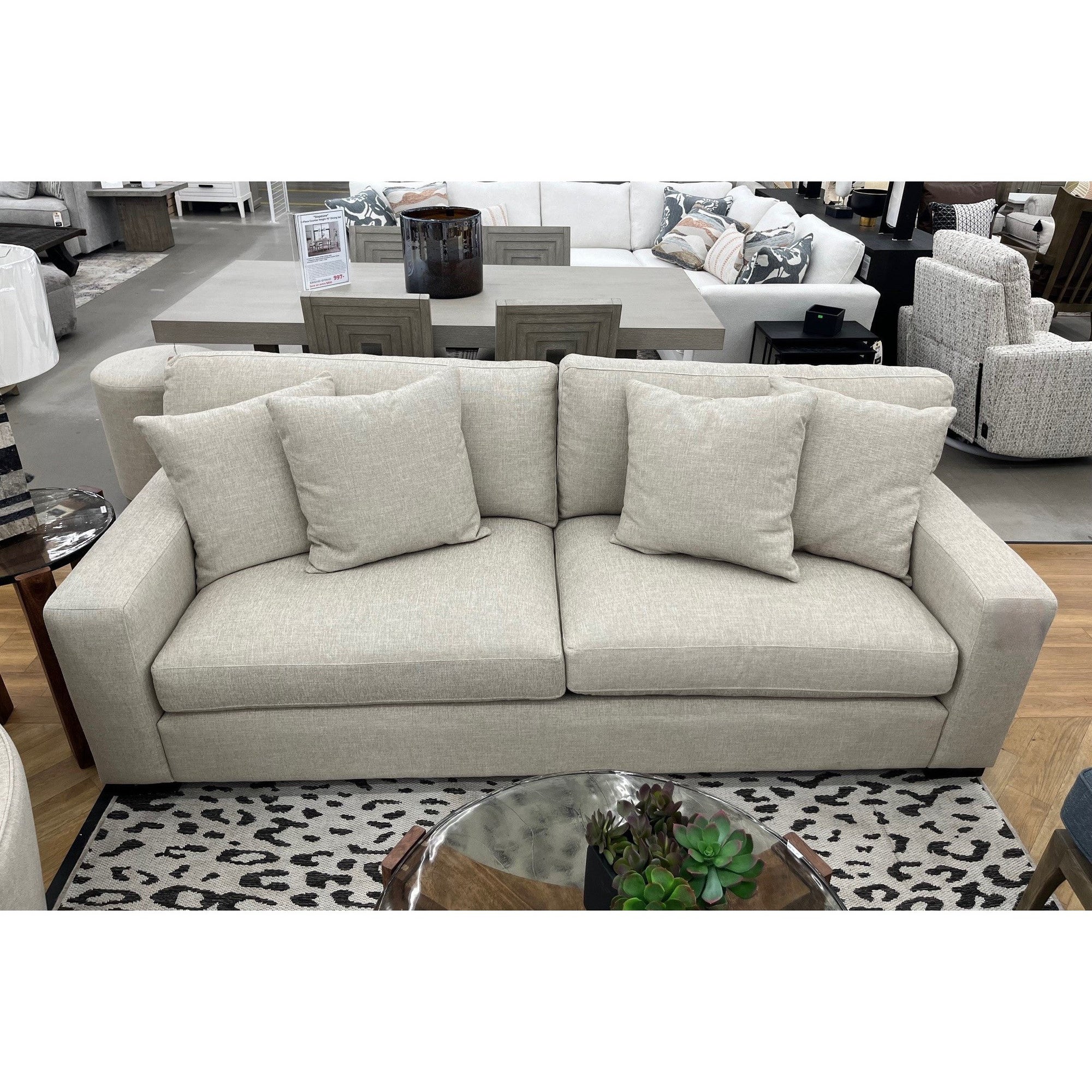 Wiley Flax 93" Performance Fabric Sofa