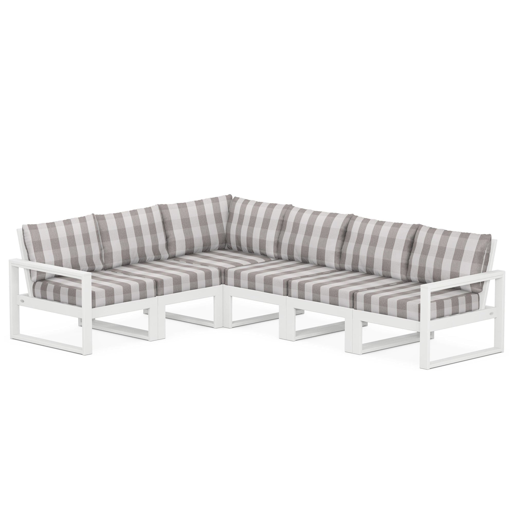 Polywood EDGE 6-Piece Modular Deep Seating Set