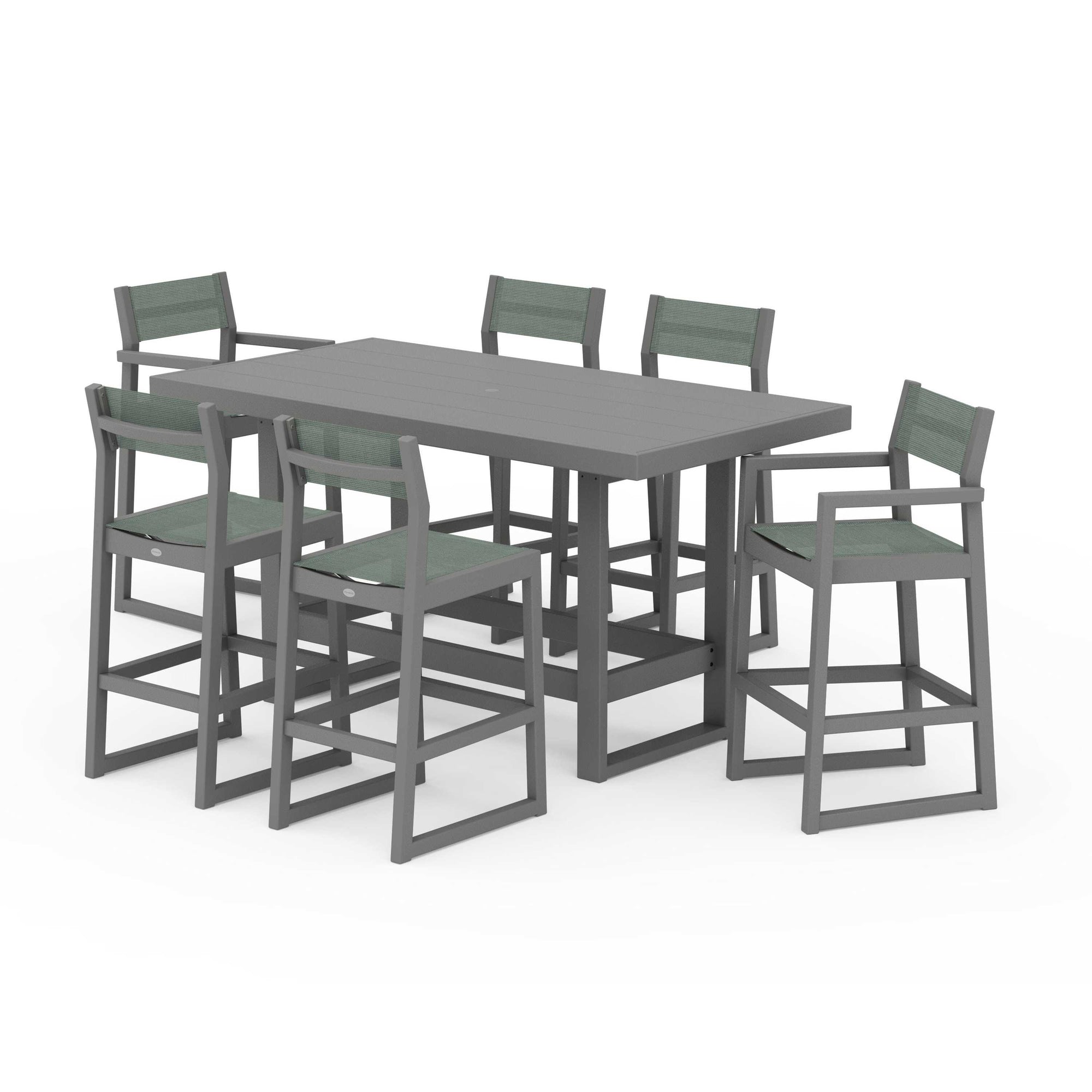 EDGE Sling 7-Piece Bar Table Set