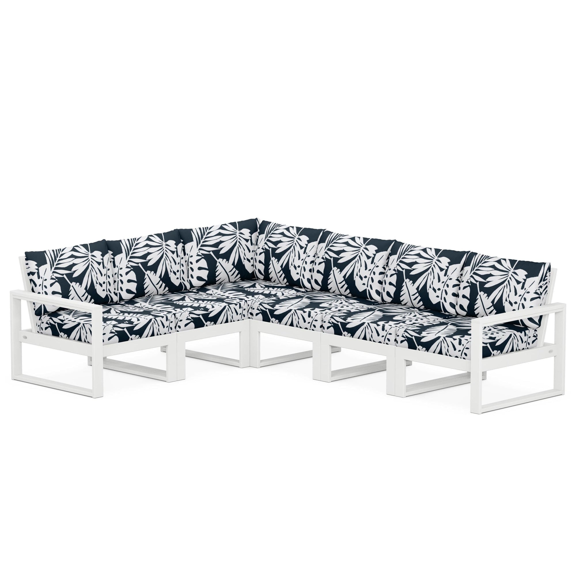 Polywood EDGE 6-Piece Modular Deep Seating Set