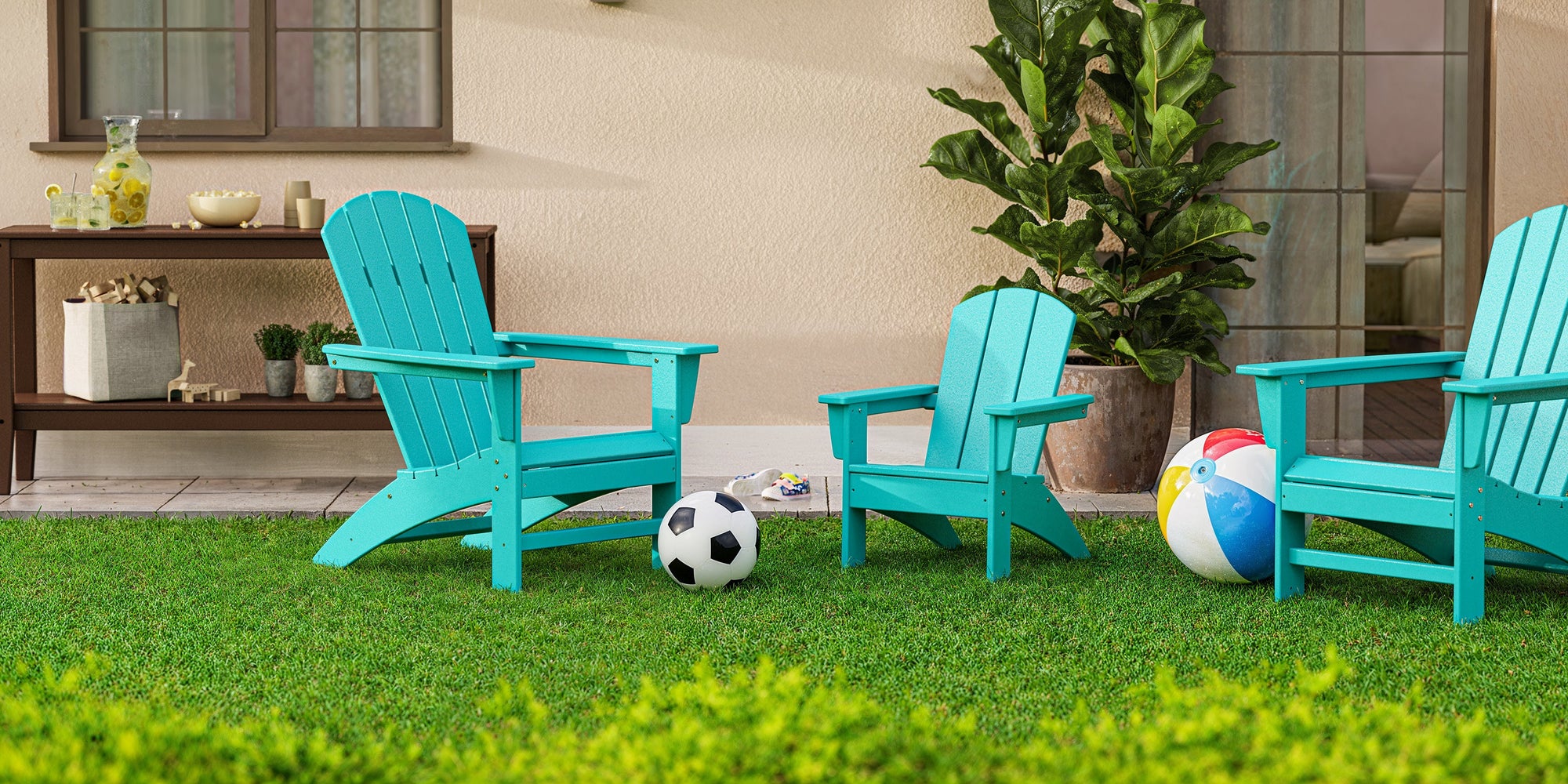 Kids Nautical Adirondack Chair