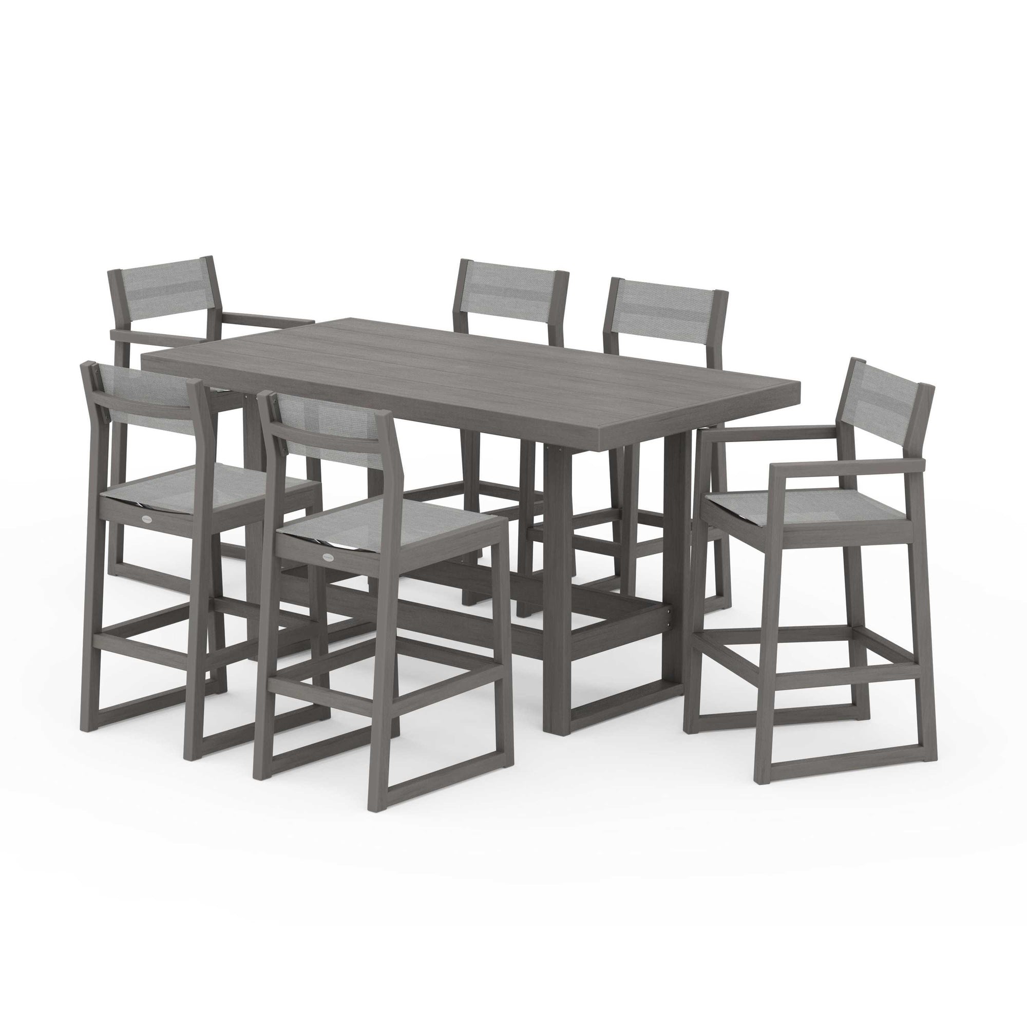 EDGE Sling 7-Piece Bar Table Set