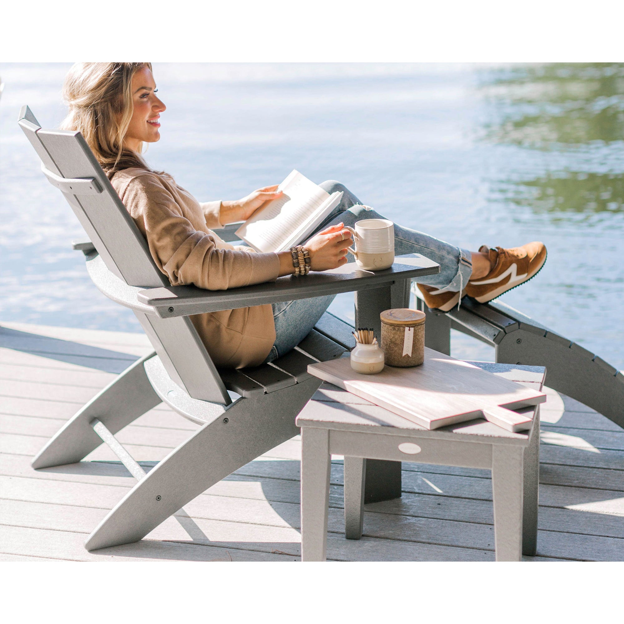 Polywood Modern Curveback Adirondack Chair