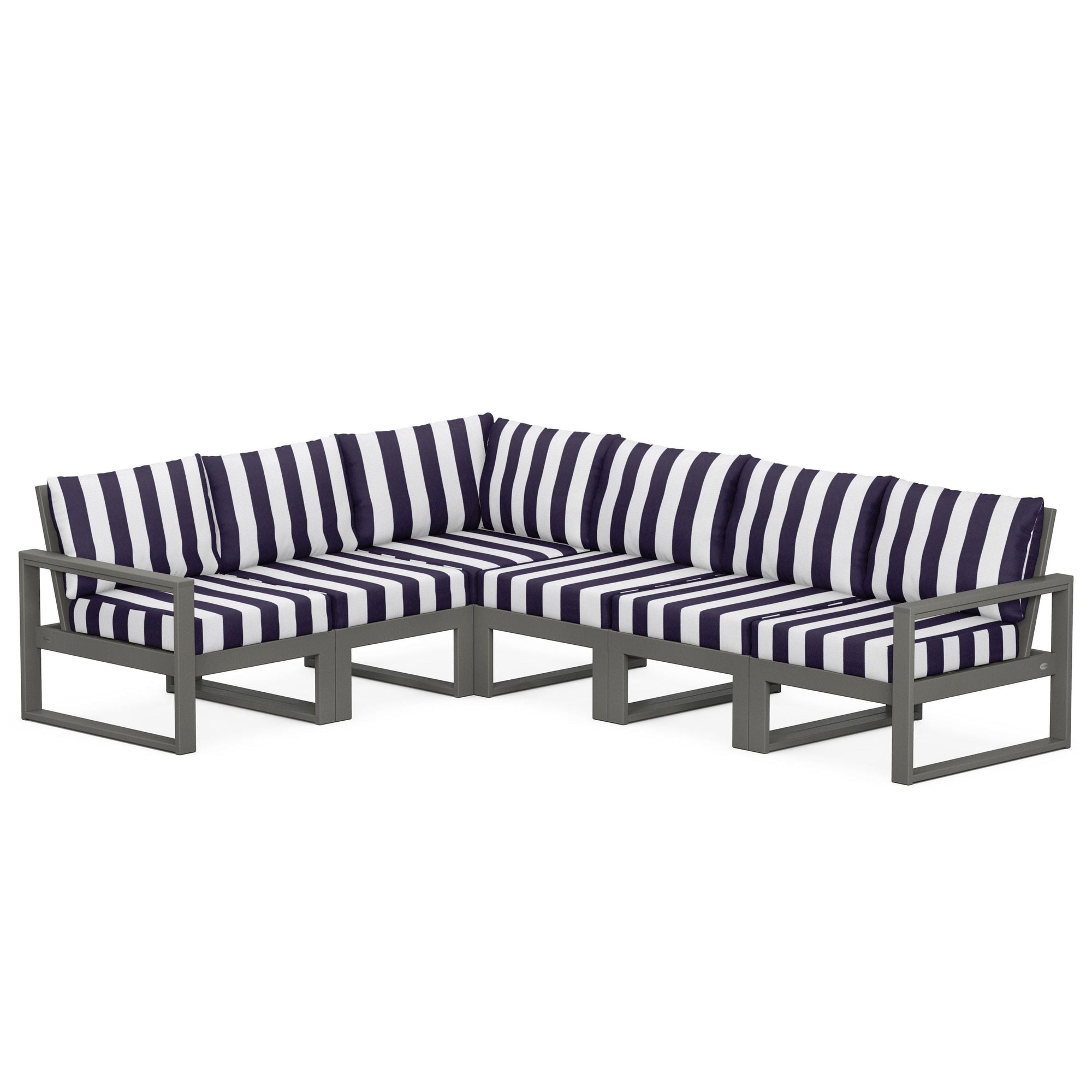 Polywood EDGE 6-Piece Modular Deep Seating Set