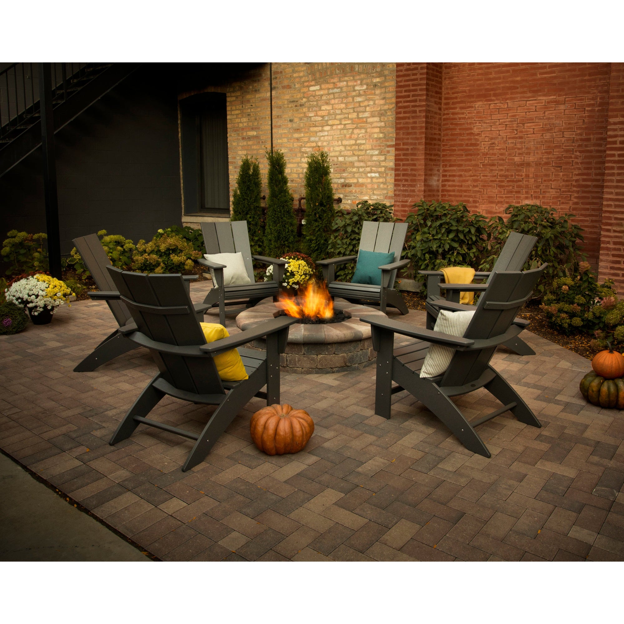 Polywood Modern Curveback Adirondack Chair