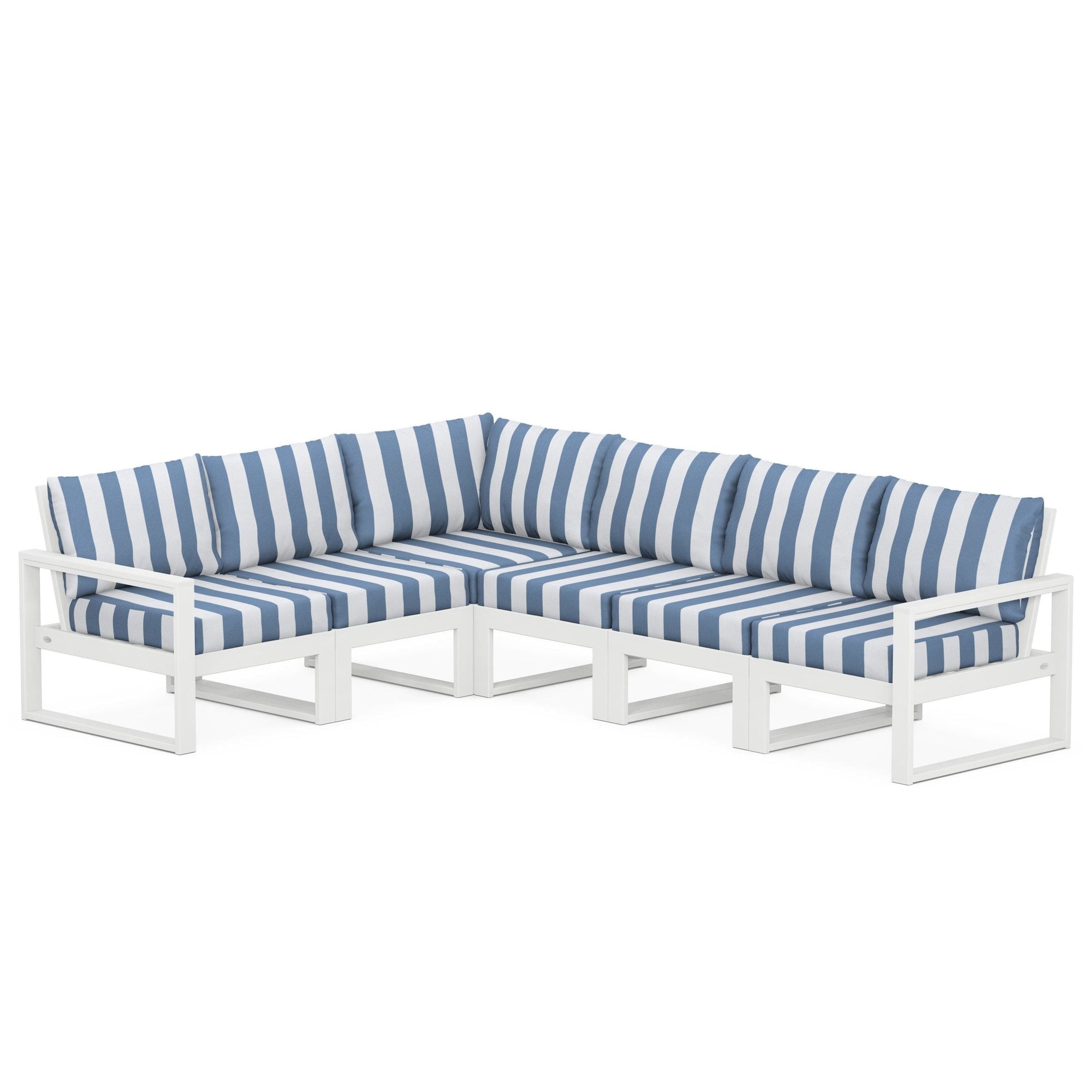 Polywood EDGE 6-Piece Modular Deep Seating Set