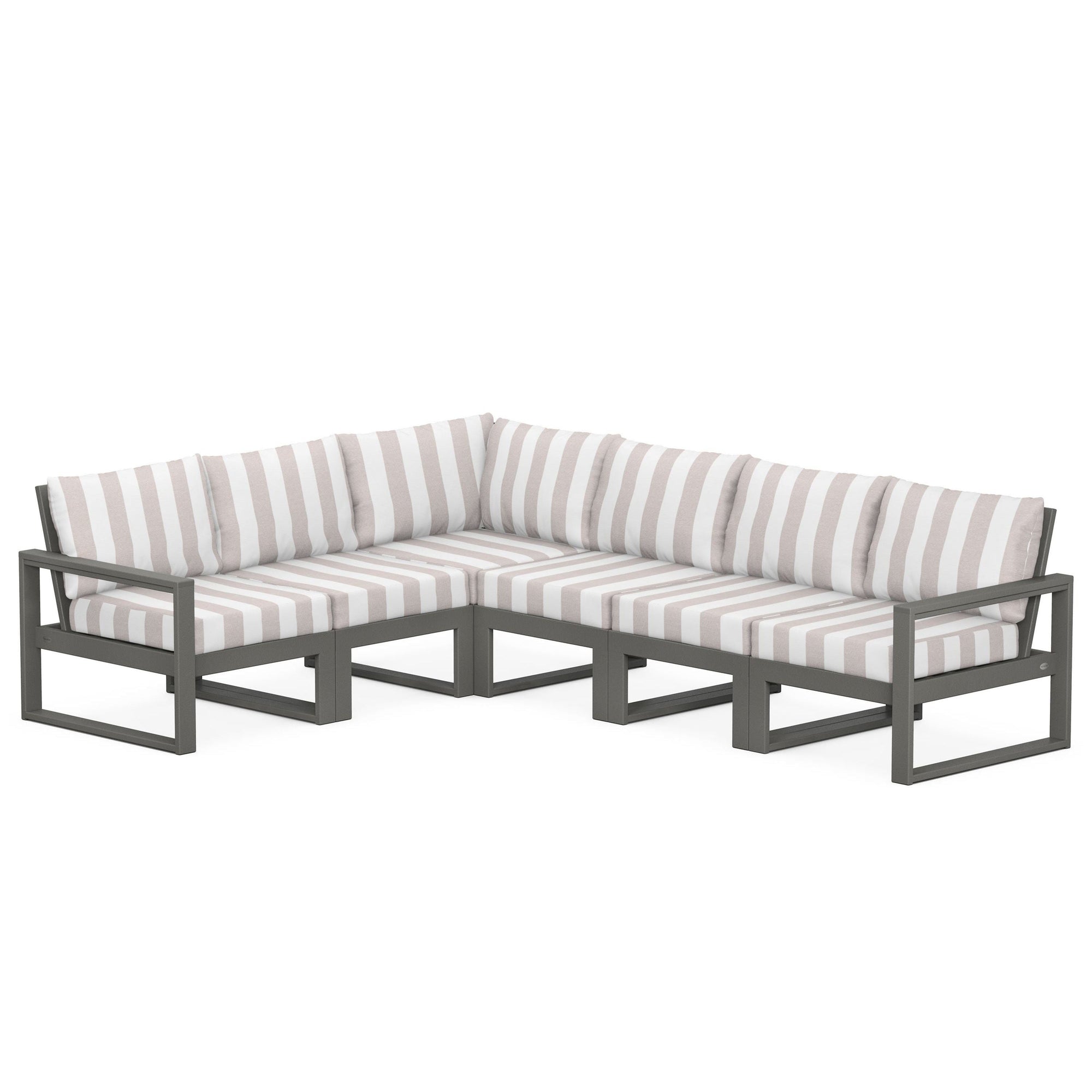 Polywood EDGE 6-Piece Modular Deep Seating Set