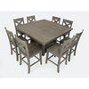 Outer Banks Hi/Low Square Storage Dining Table - Driftwood