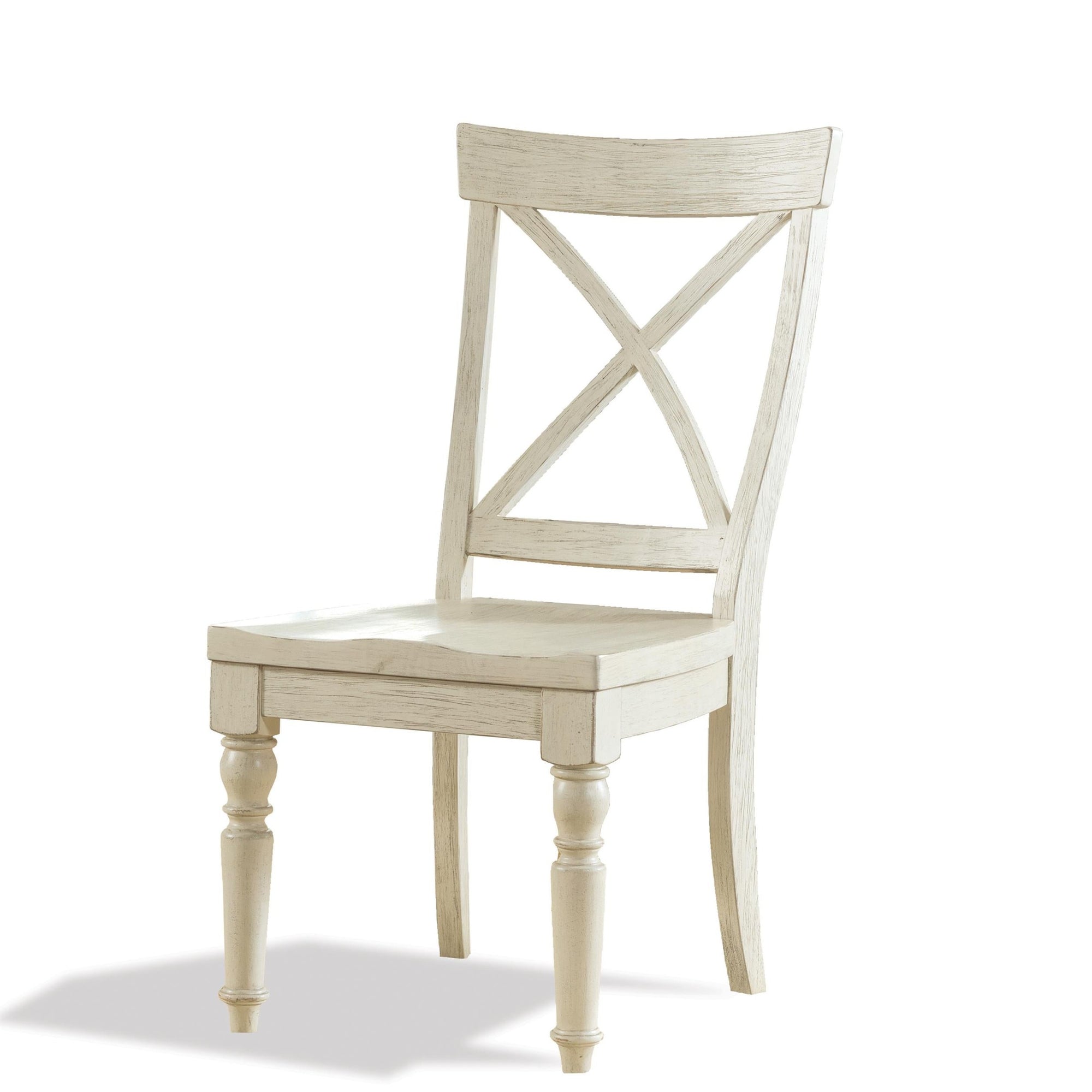 Sarasota White X-Back Side Chair All Wood