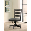 Perspectives Wood Back Upholstered Desk Chair
