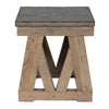 Marbella End Table  Stone Top