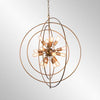 Cosmos Iron Chandelier Large