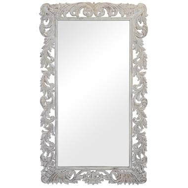 Sophia Carved Mirror White