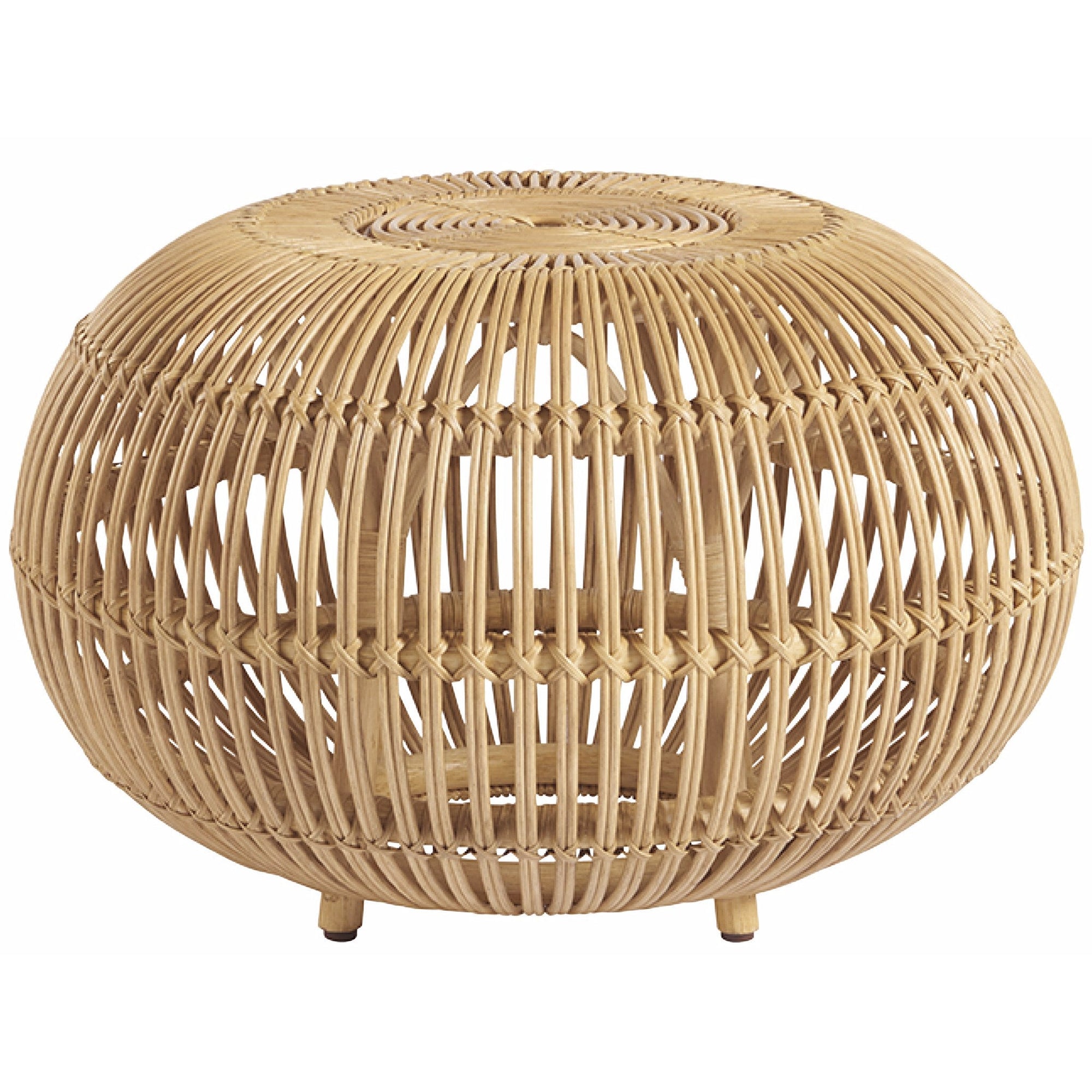 Small Rattan Scatter Table 26"