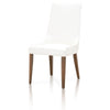 Aurora Dining Chair (Set of 2) in Walnut Alabaster Leather