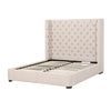 Barclay Standard King Bed in Bisque French Linen