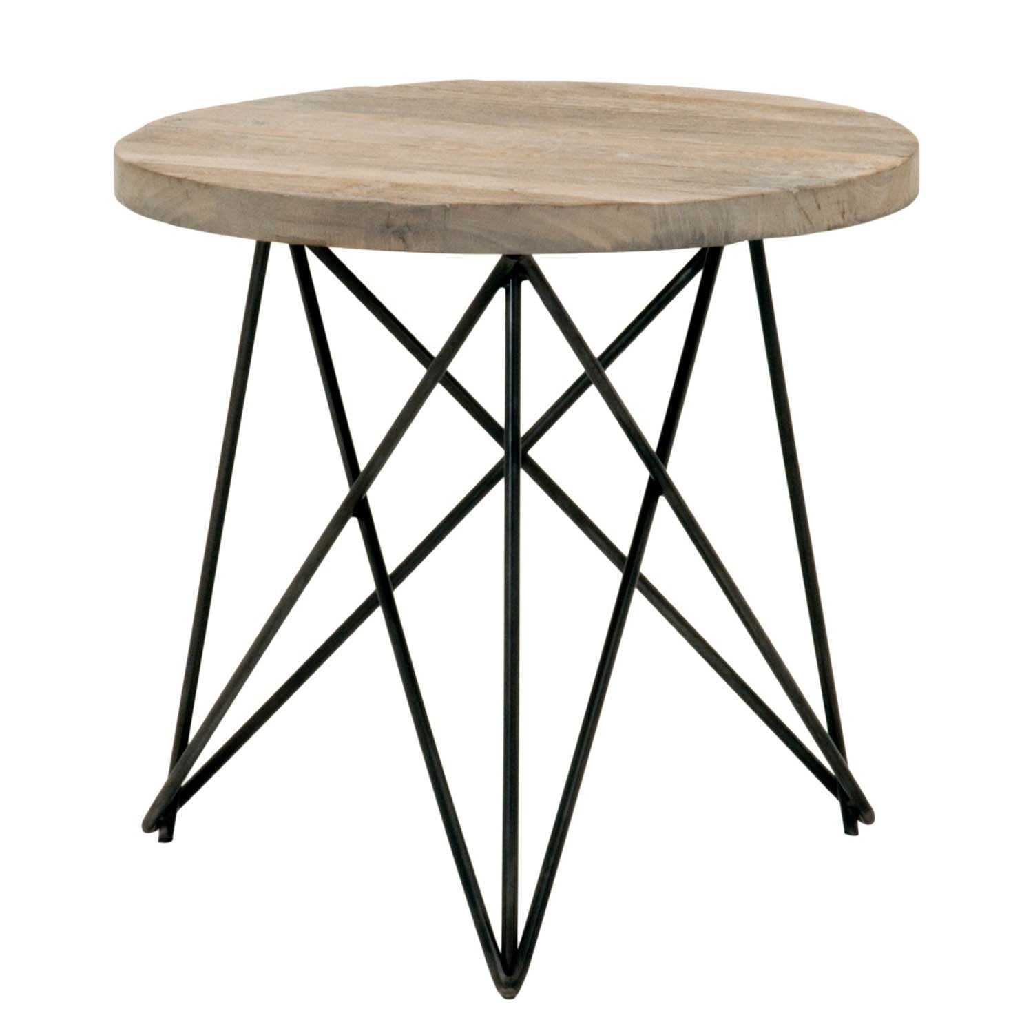 Canvas Accent Table in Smoke Gray Elm
