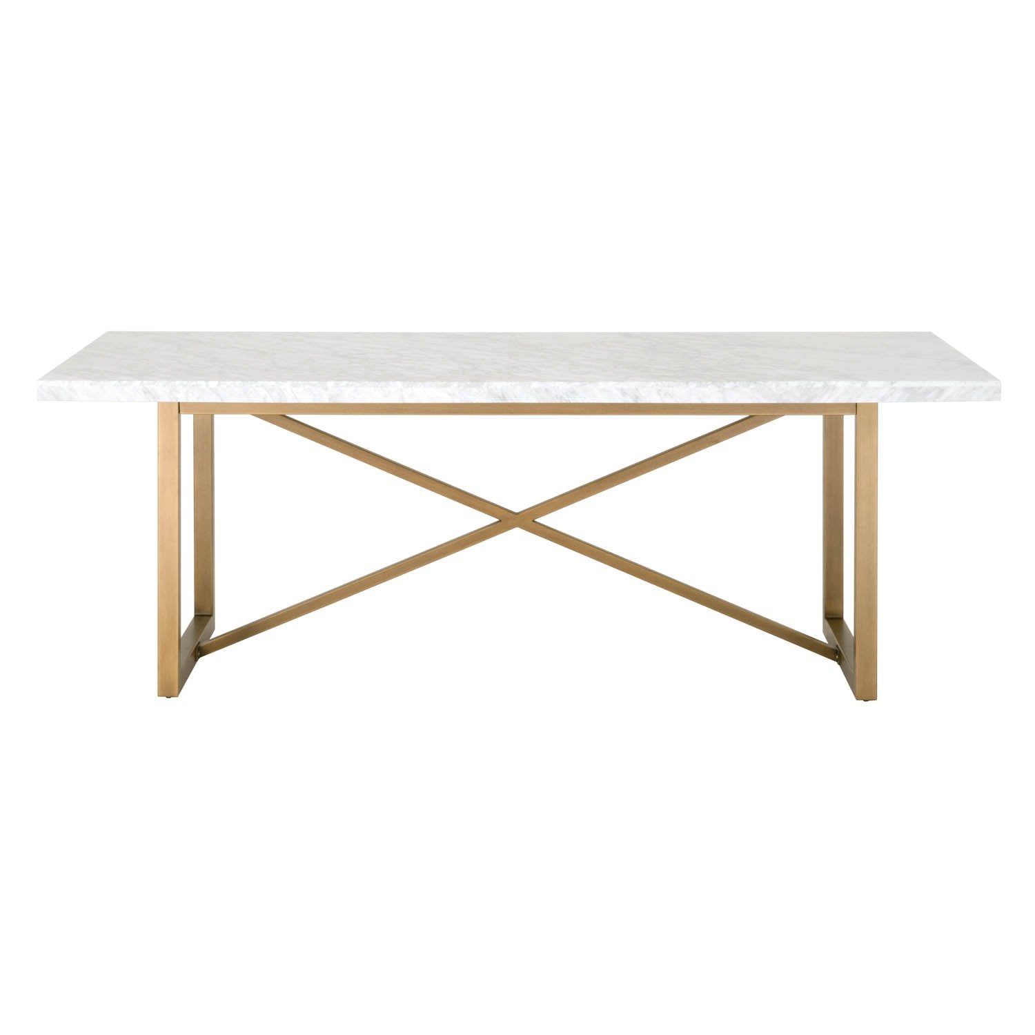 Carrera Dining Table in White Carrera Marble