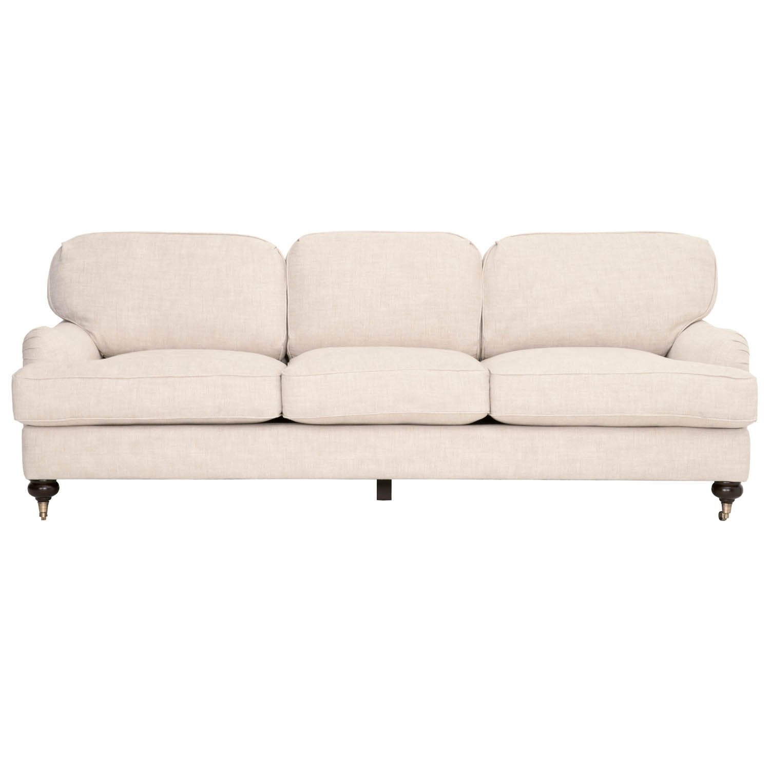 Charles 93" Sofa in Bisque French Linen